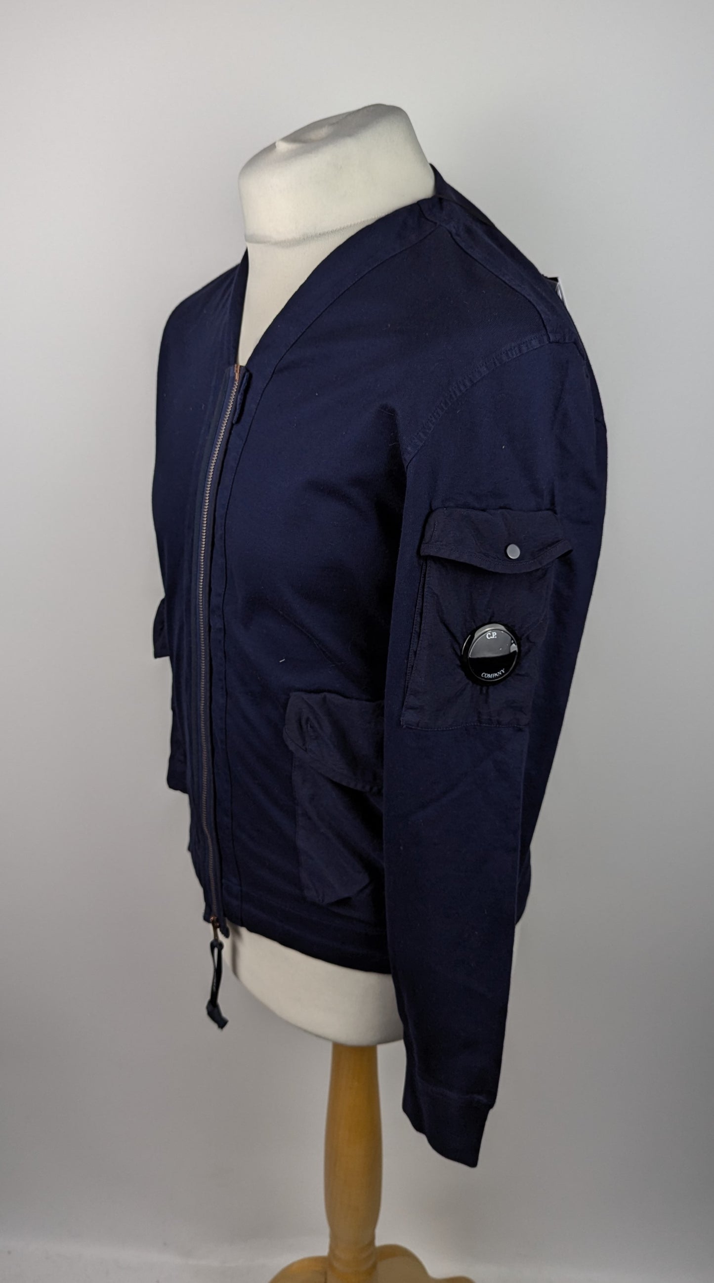 C.P. Company Sweatshirt Open Sweat Cardigan - Navy Blue