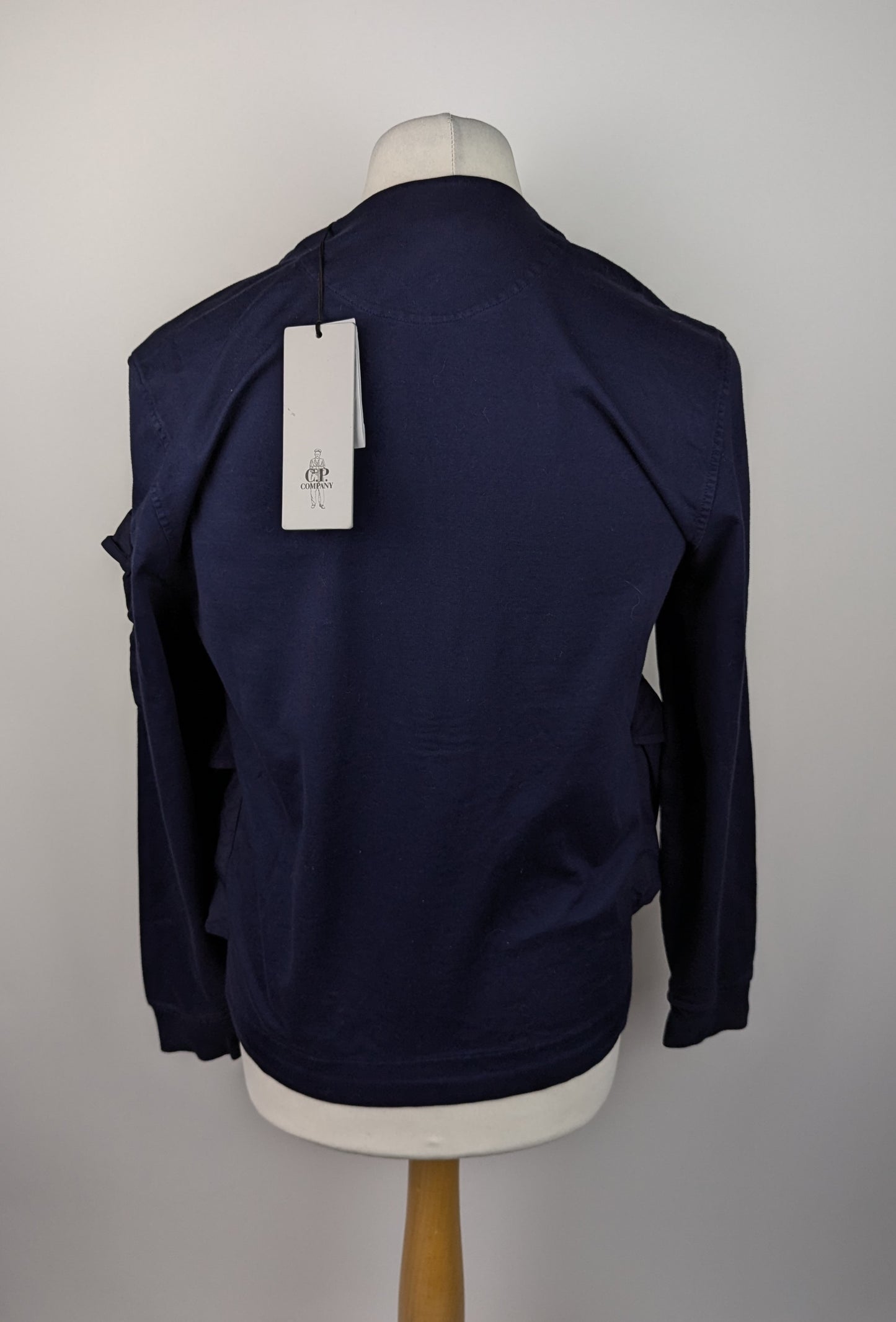 C.P. Company Sweatshirt Open Sweat Cardigan - Navy Blue