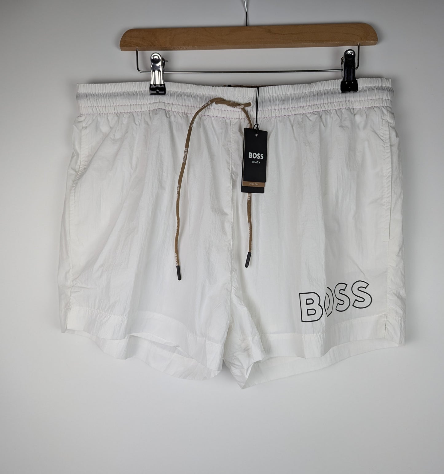 Boss Mooneye Mens Swim Shorts - White