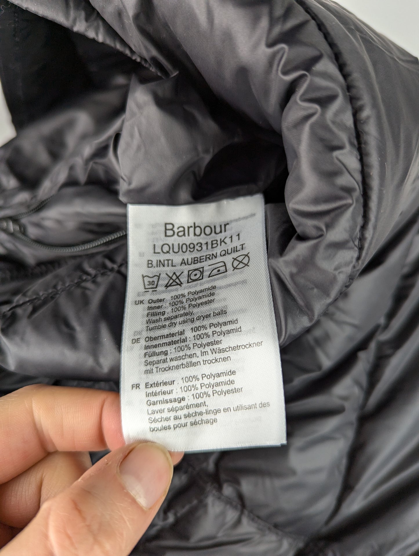 Barbour International Womens Auburn Quilted Jacket - Black