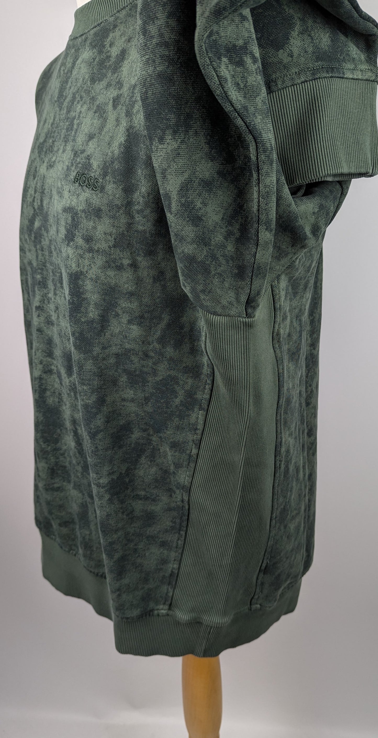 Boss Mens We_CamoOver Jumper - Green
