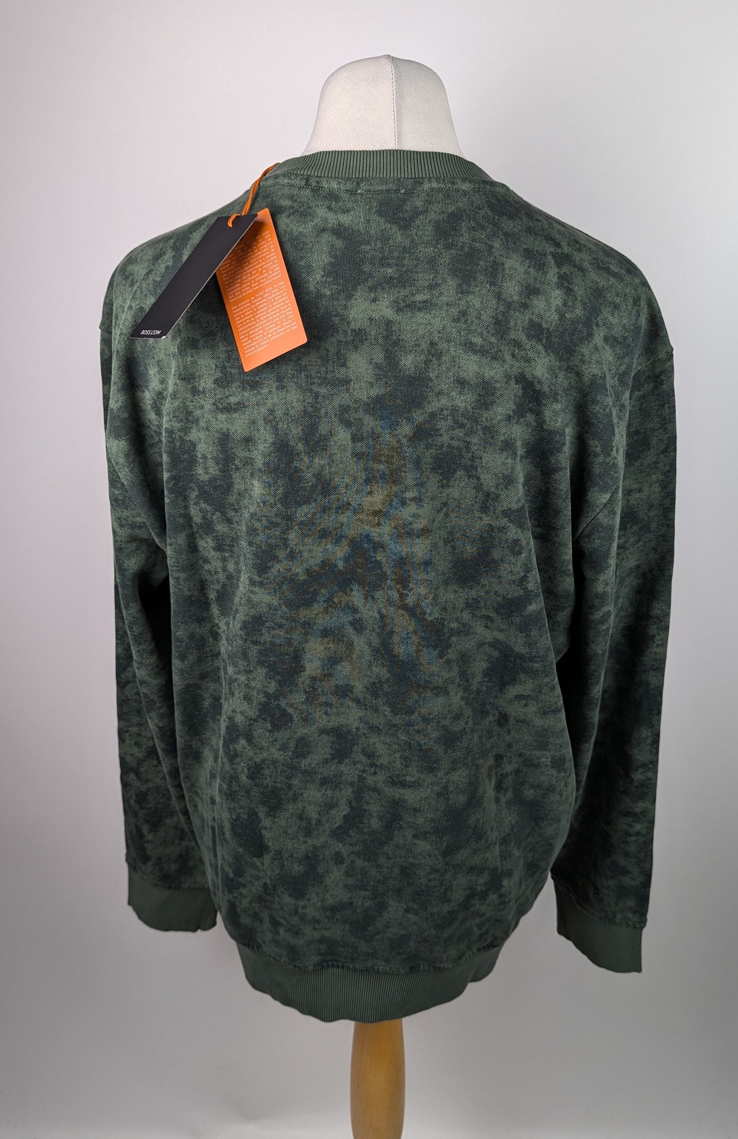 Boss Mens We_CamoOver Jumper - Green