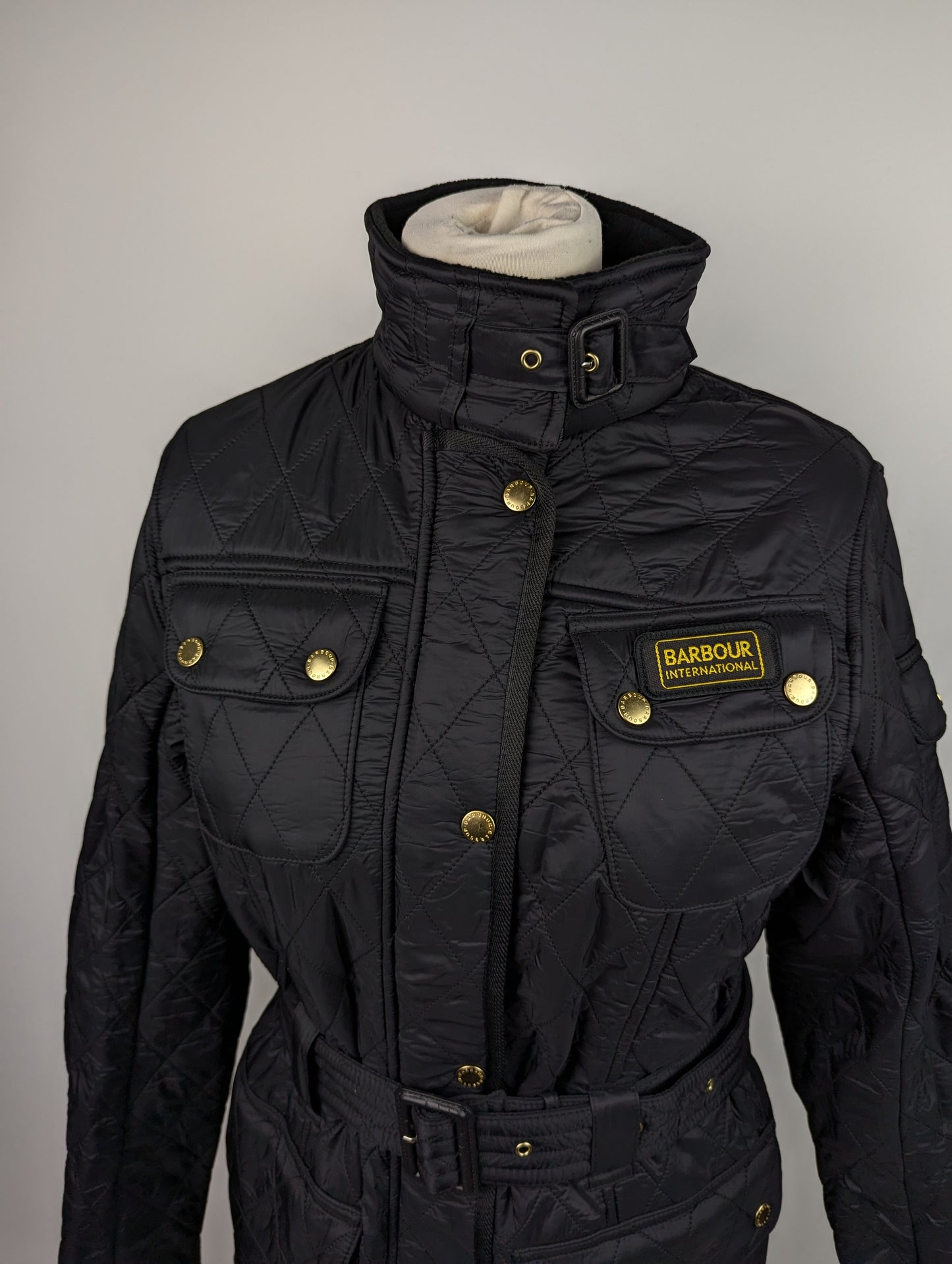 BARBOUR INTERNATIONAL Womens International Polarquilt Jacket - Black