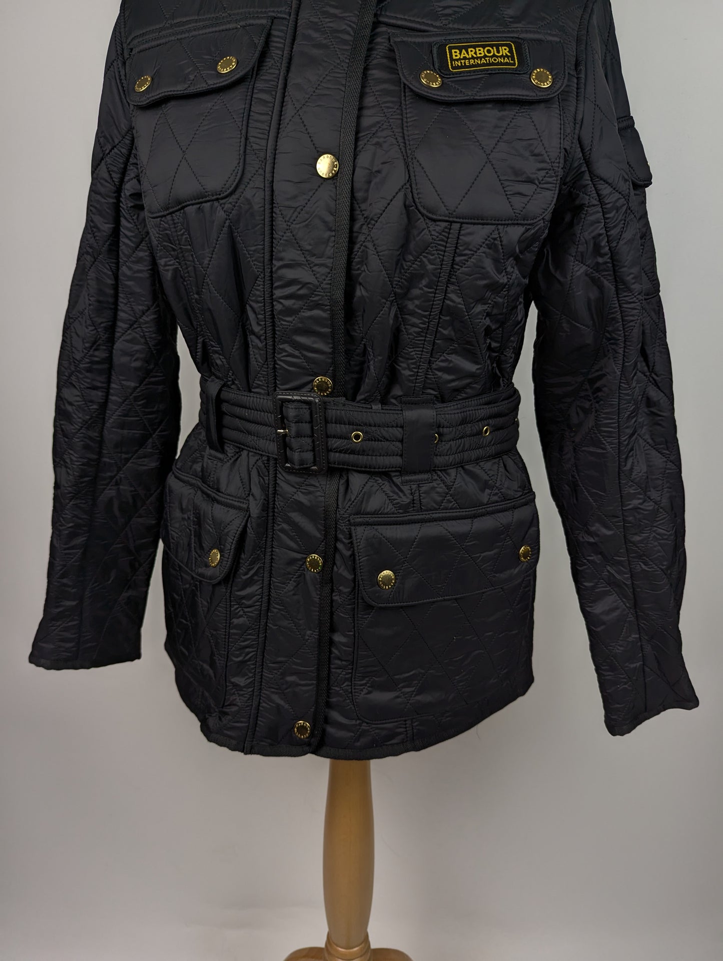 BARBOUR INTERNATIONAL Womens International Polarquilt Jacket - Black