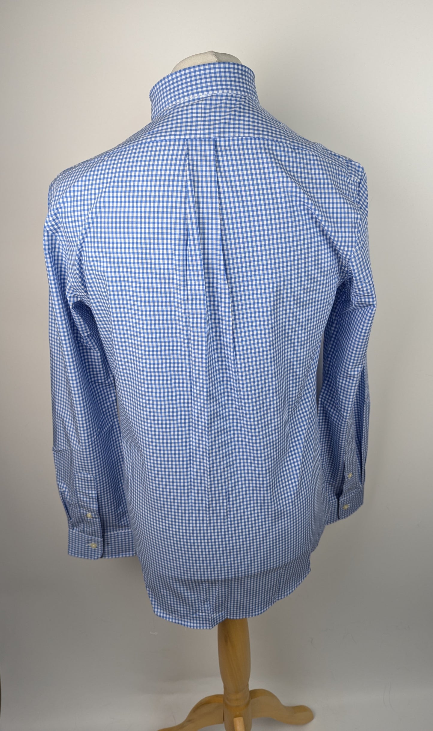 Polo Ralph Lauren Slim Fit Gingham Poplin Shirt - Blue