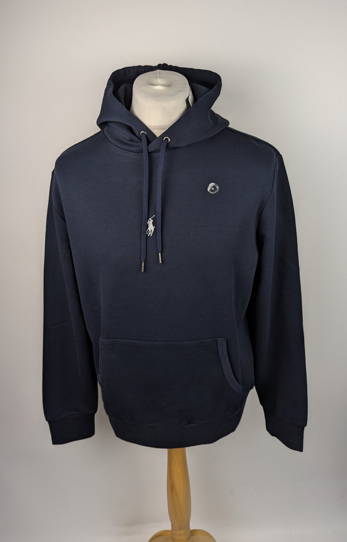 POLO RALPH LAUREN Double-Knit Tech Hoodie - Navy Blue