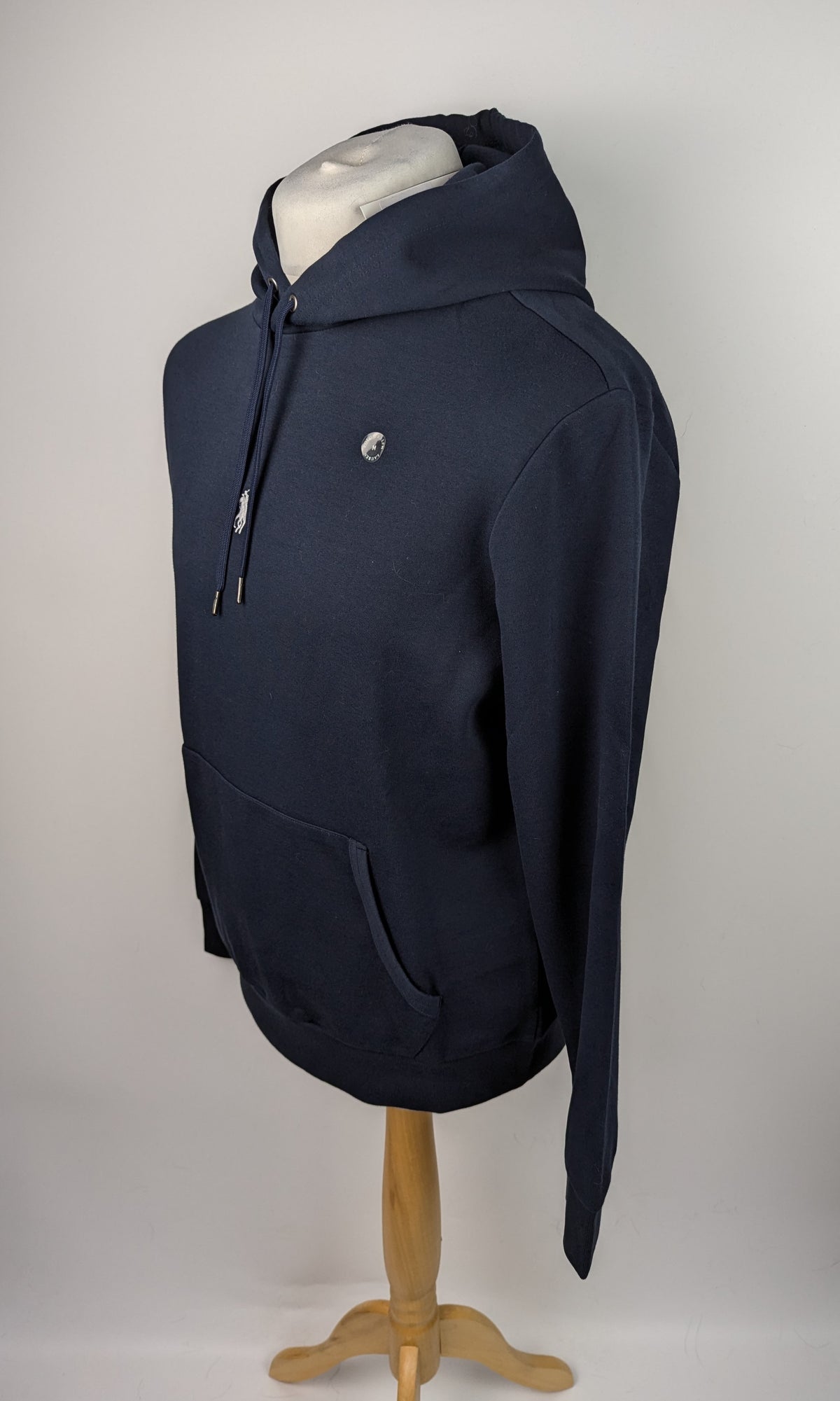 POLO RALPH LAUREN Double-Knit Tech Hoodie - Navy Blue