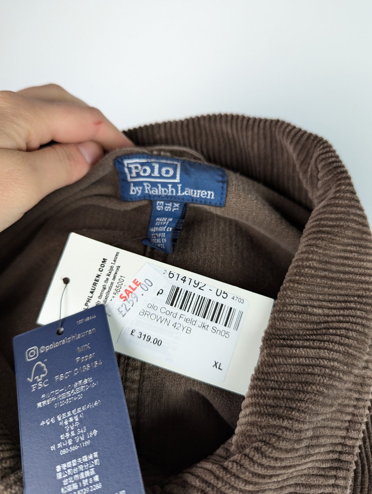 Polo Ralph Lauren Corduroy Field Jacket - Brown