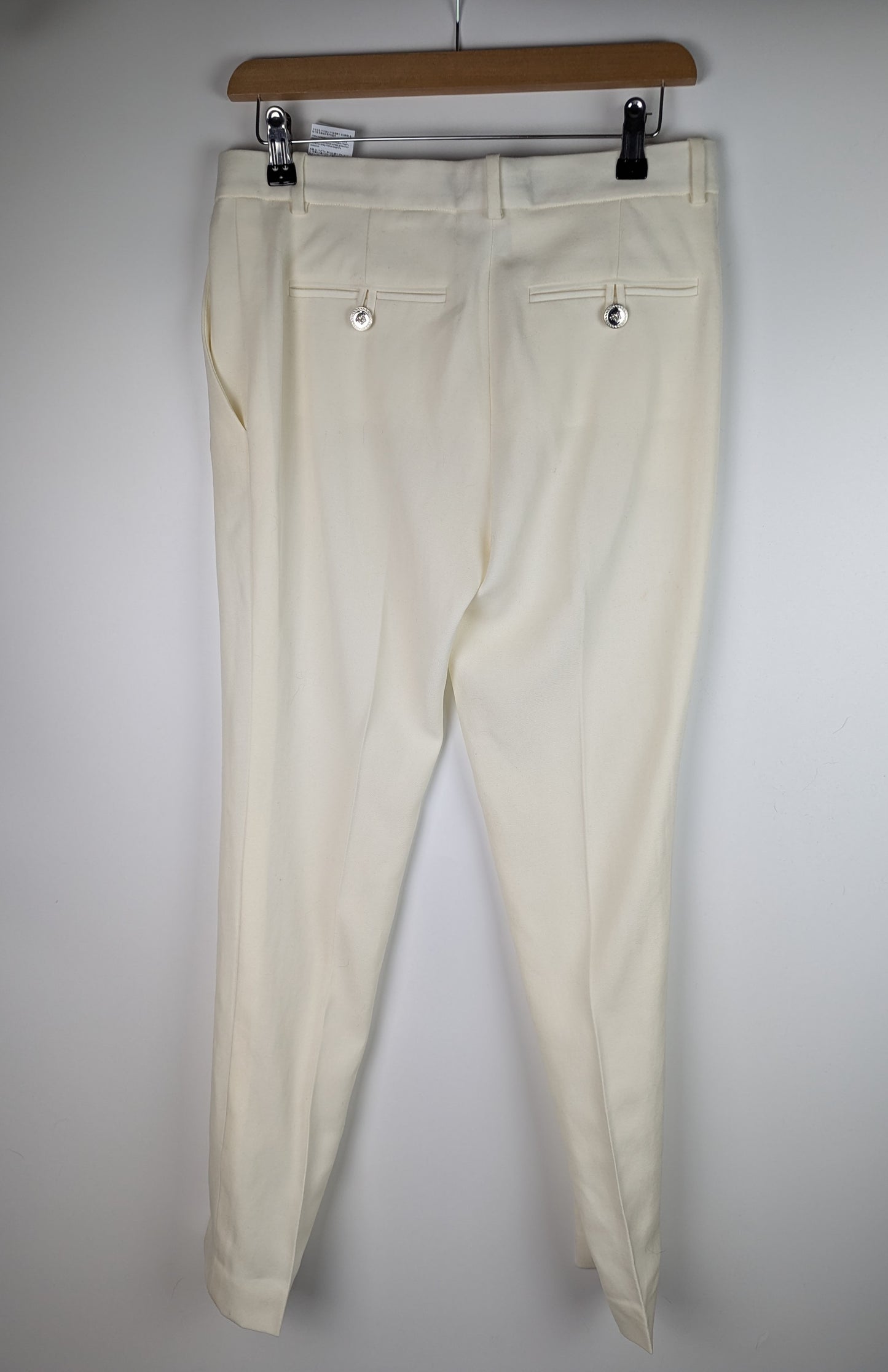 VERSACE Womens Formal Trousers - Off White / Cream