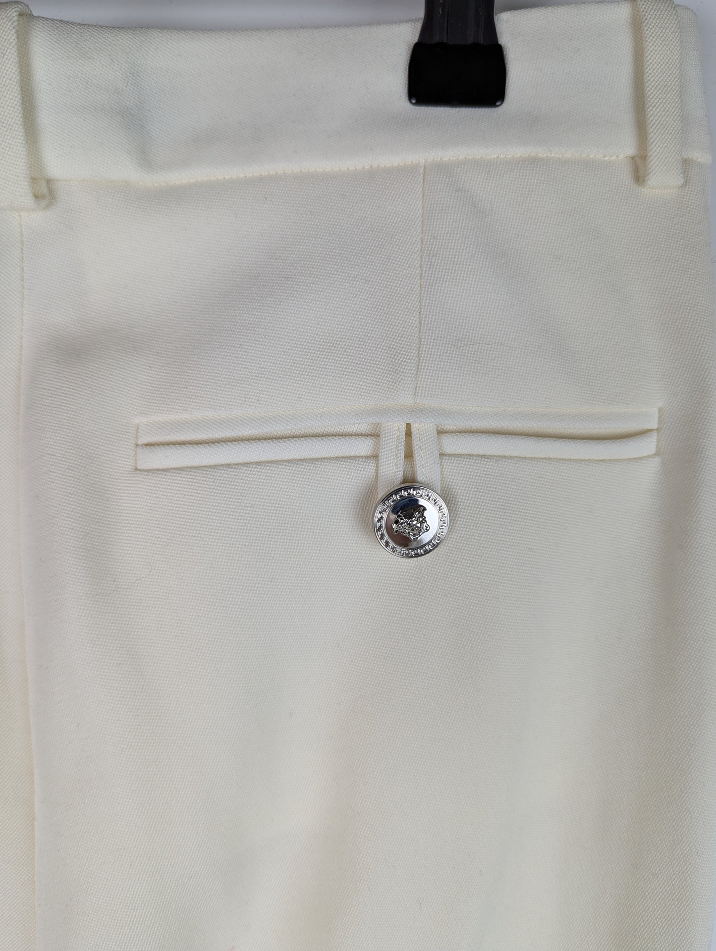 VERSACE Womens Formal Trousers - Off White / Cream