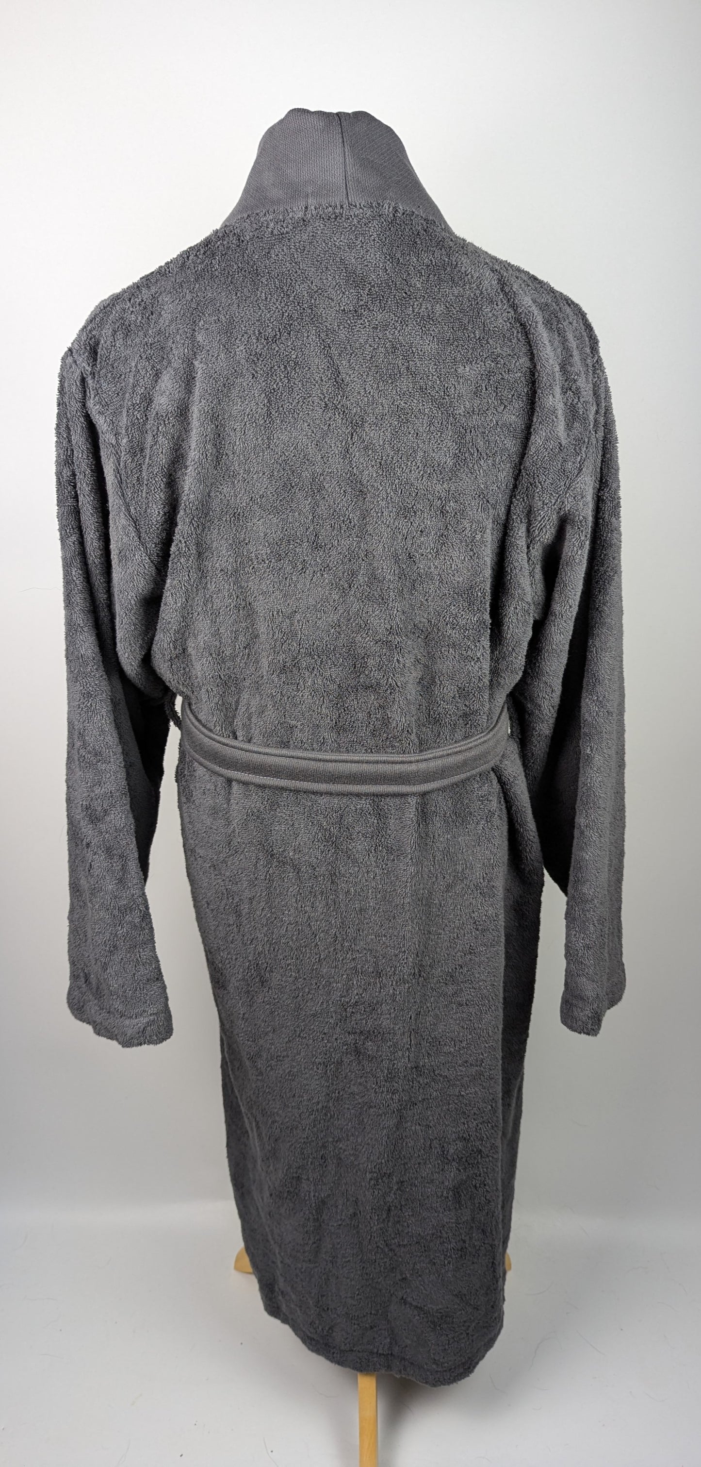BOSS Plain Kimono Mens Dressing Gown - Grey