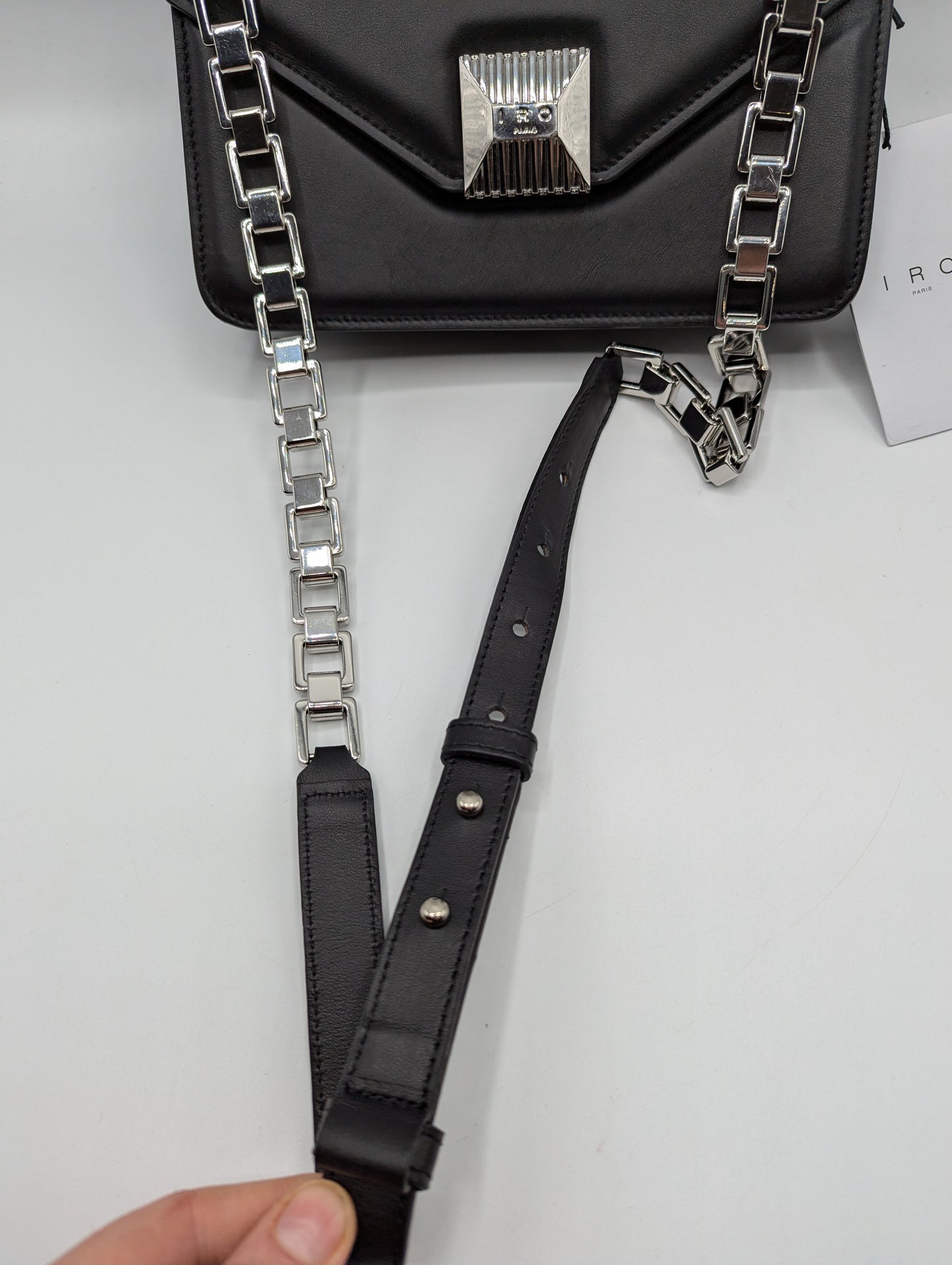 IRO Women's Black Iris Leather Shoulder Bag - Black