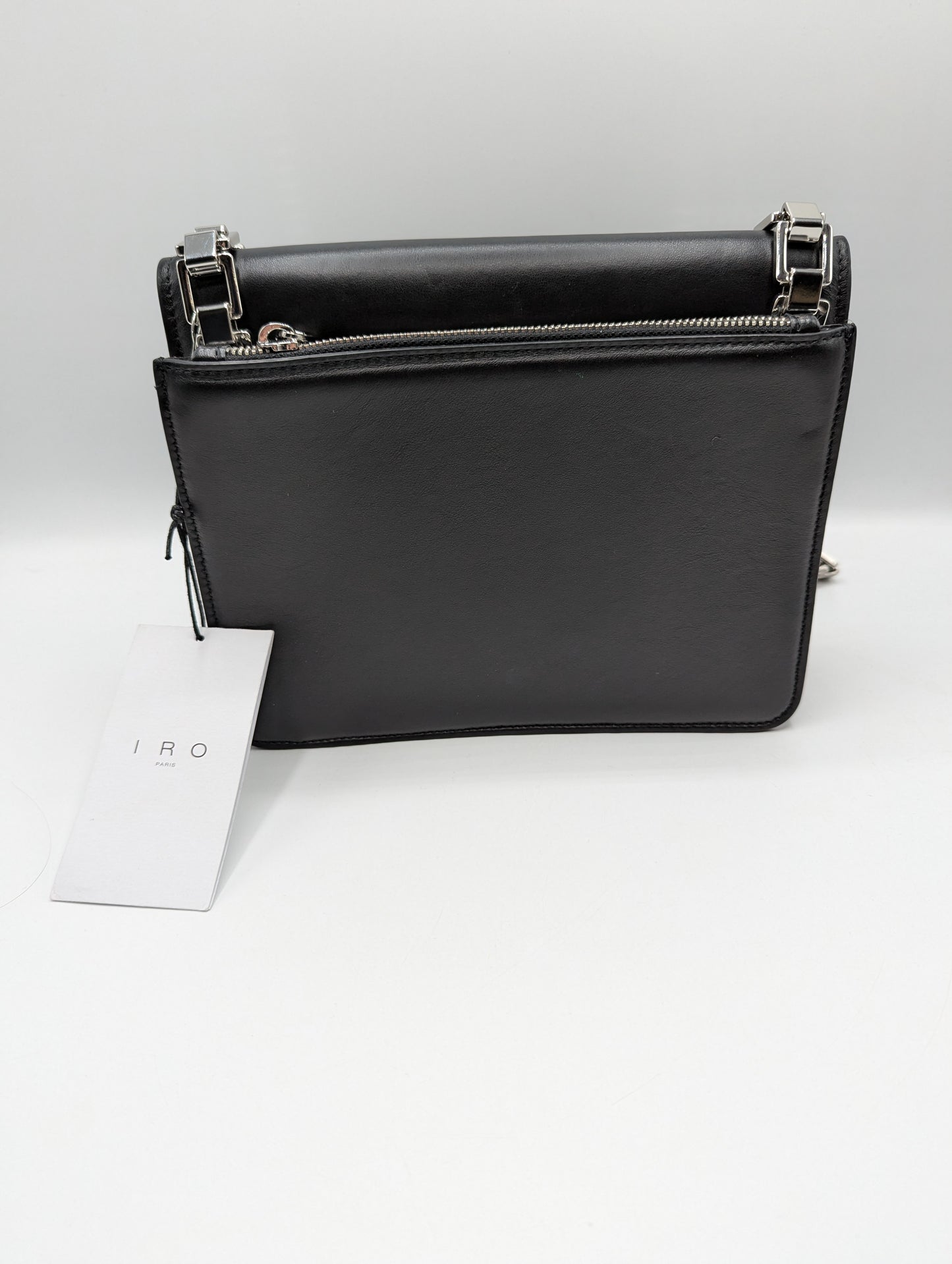IRO Women's Black Iris Leather Shoulder Bag - Black