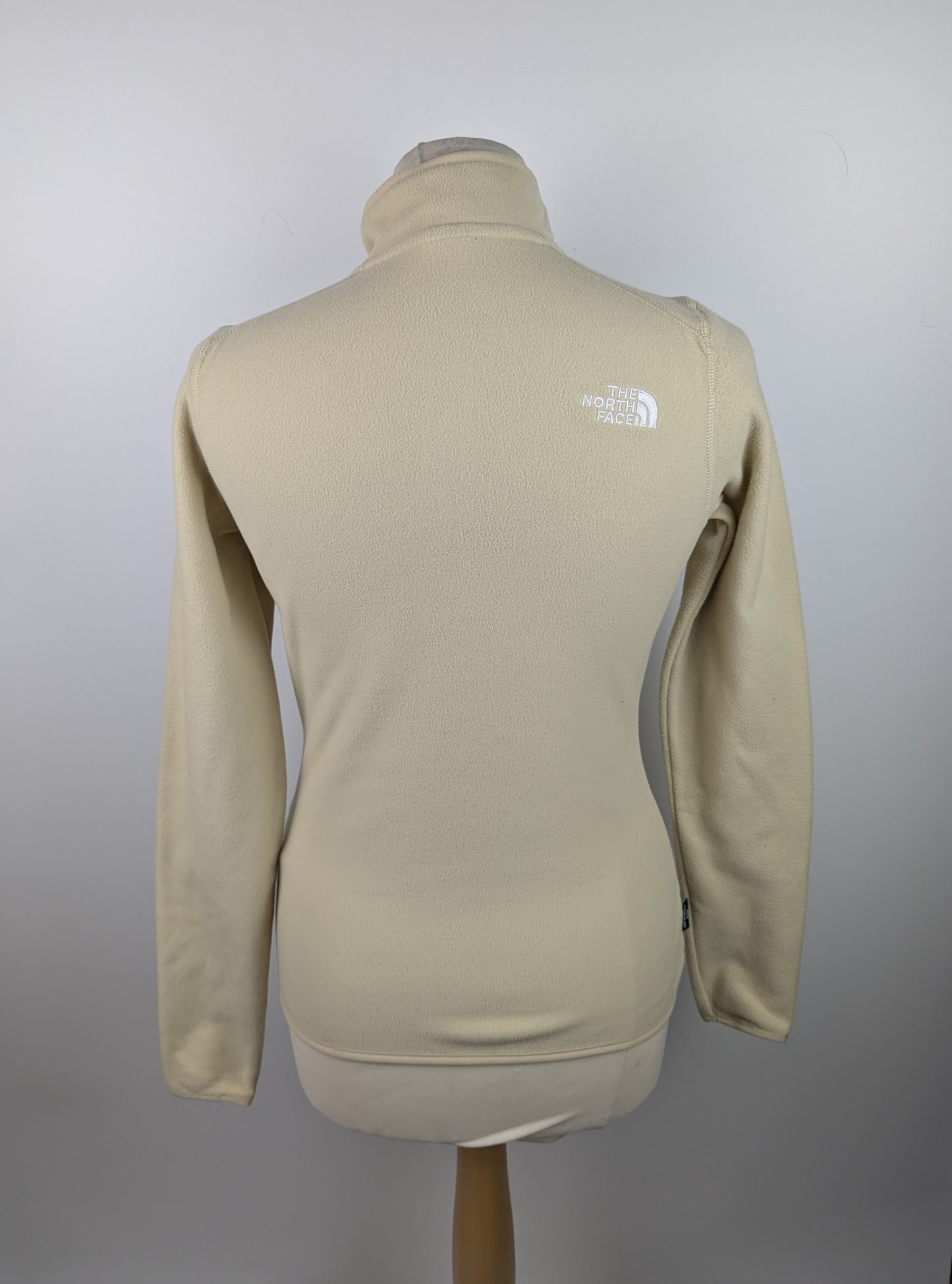 The North Face 100 Glacier quarter Zip Fleece - Gravel / Cream
