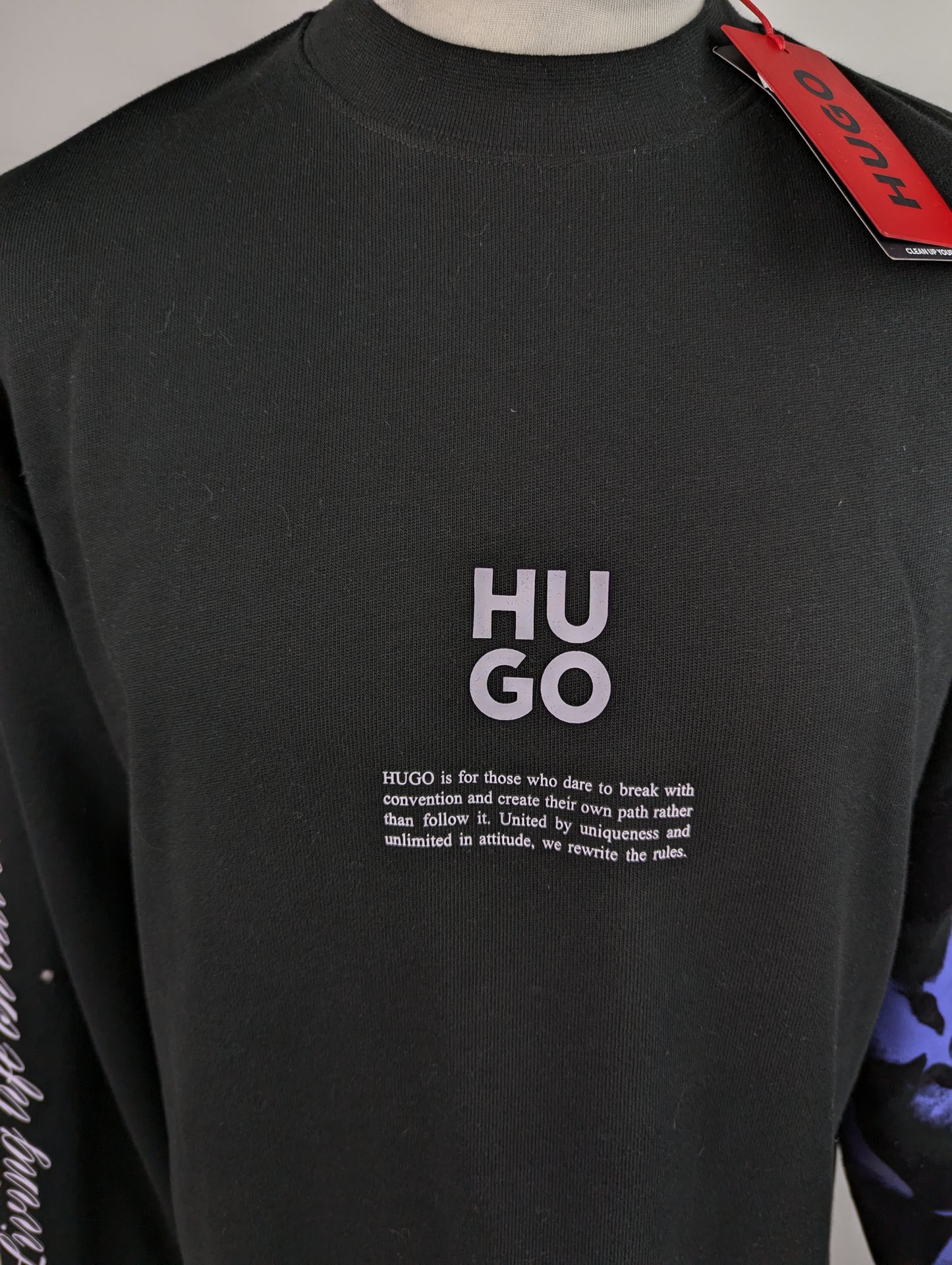 Hugo Dapurlsli Mens Jumper - Black