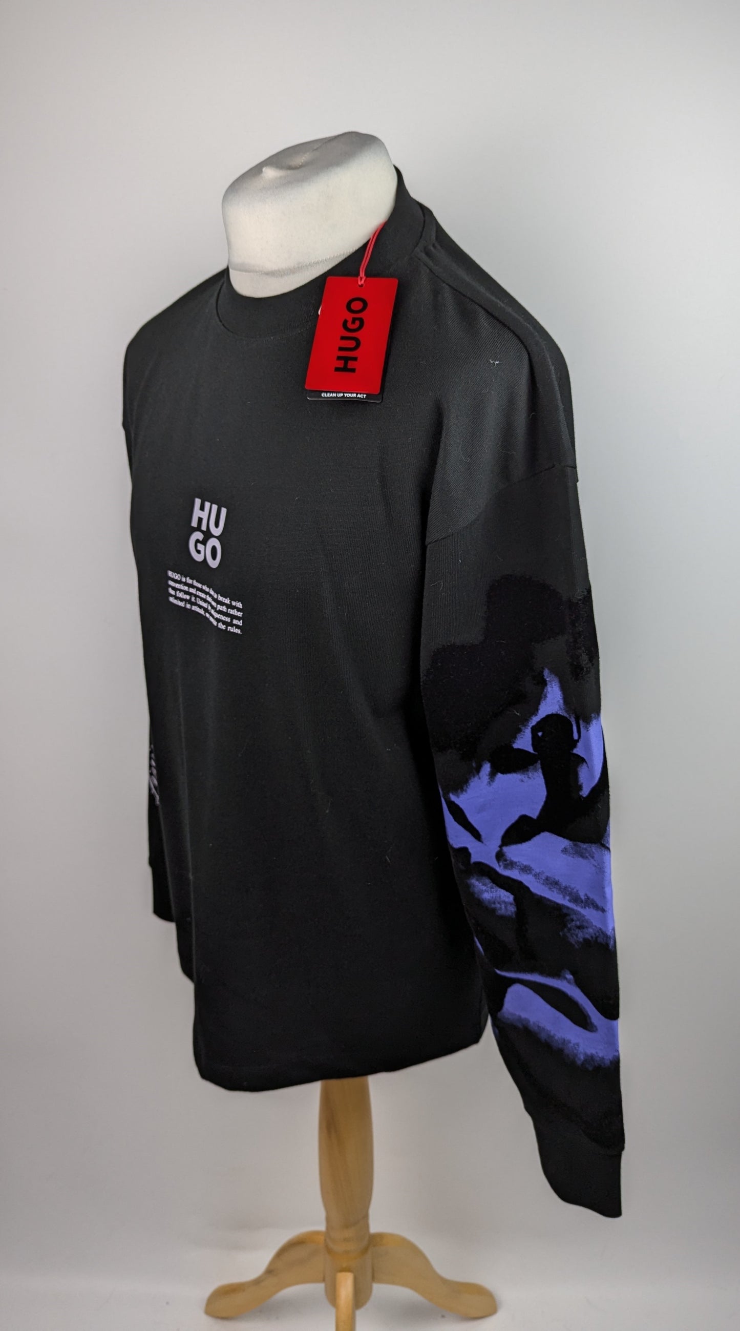 Hugo Dapurlsli Mens Jumper - Black