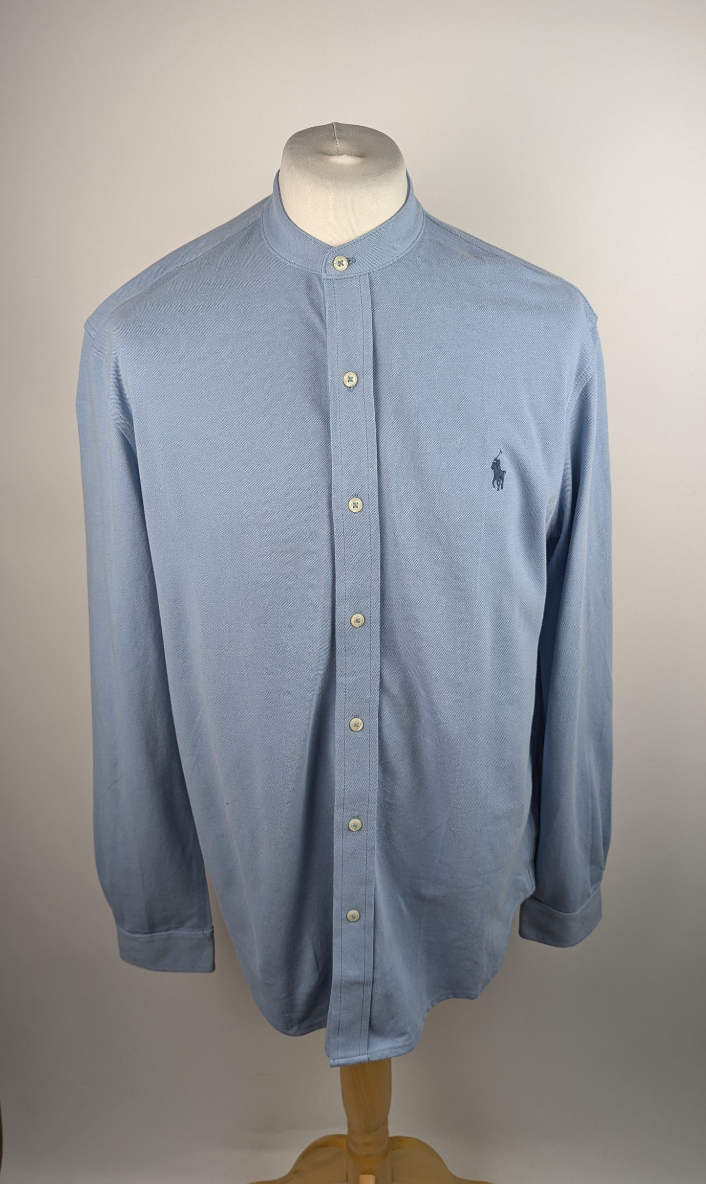Polo Ralph Lauren Mens Pique Logo Shirt - Blue