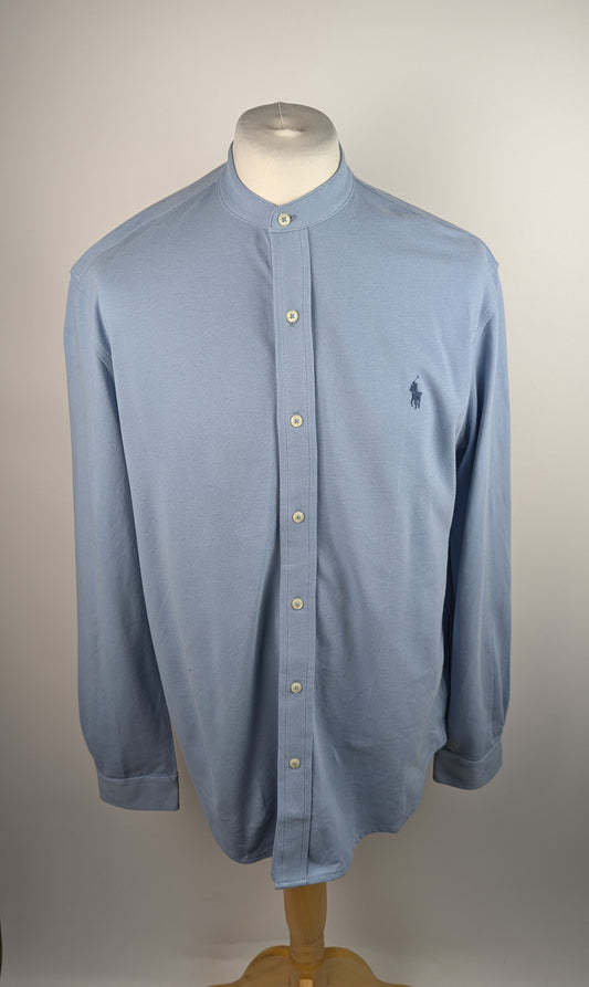 Polo Ralph Lauren Mens Pique Logo Shirt - Blue