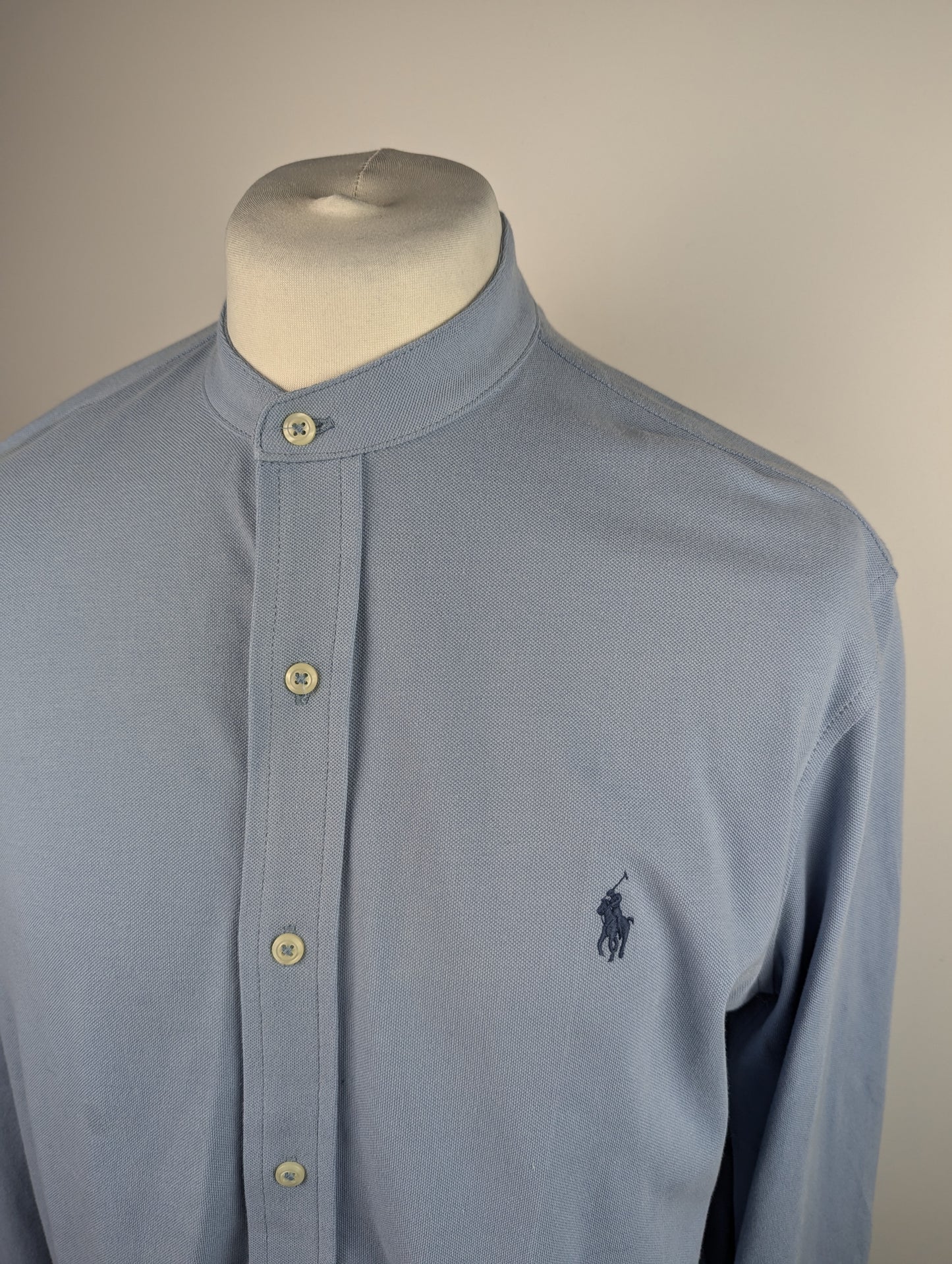 Polo Ralph Lauren Mens Pique Logo Shirt - Blue