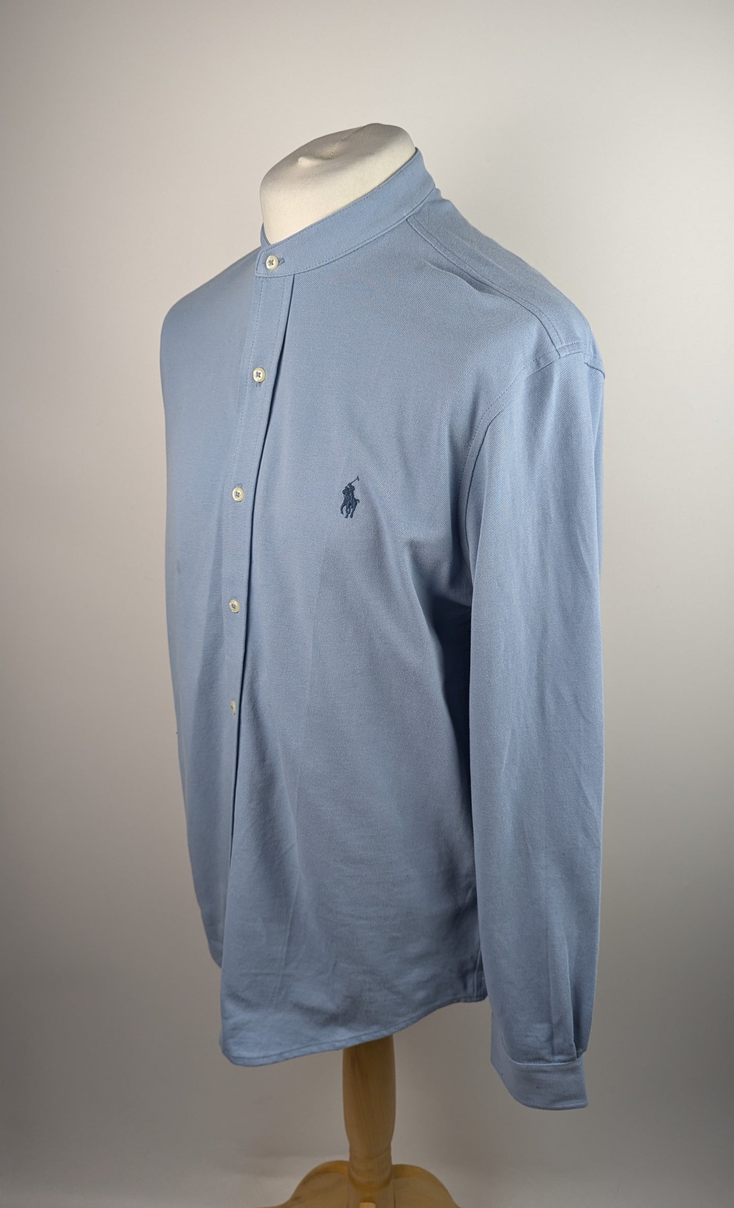 Polo Ralph Lauren Mens Pique Logo Shirt - Blue