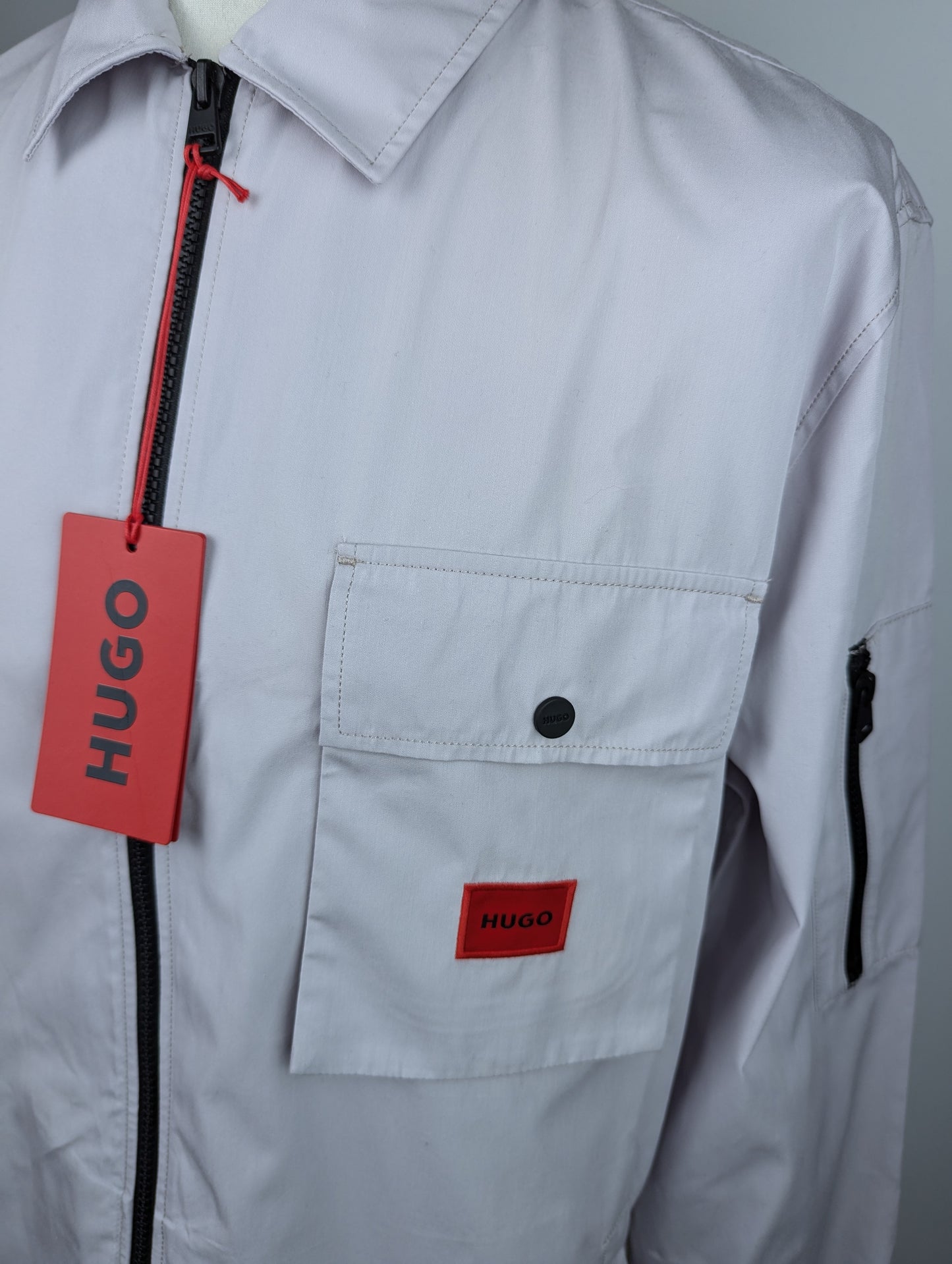 HUGO Mens Emmond Overshirt - Purple