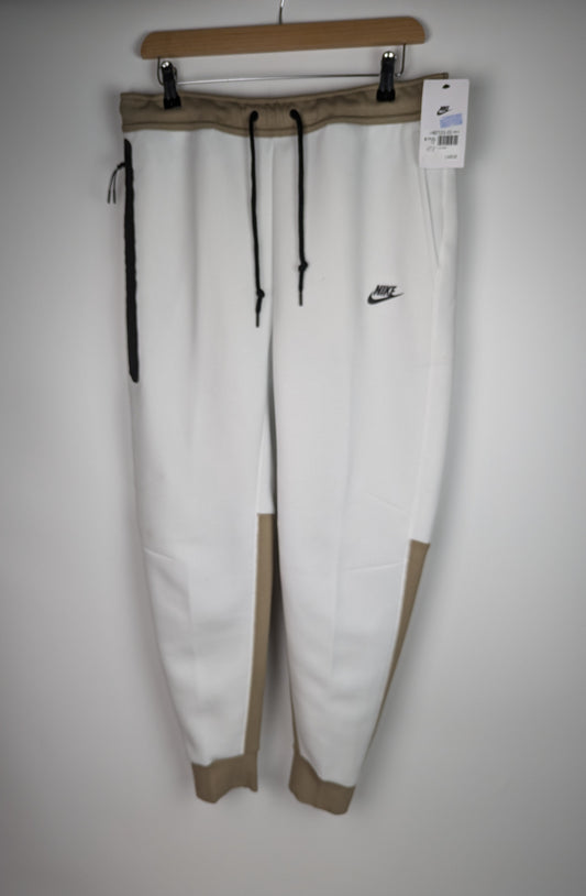 Nike Tech Fleece Joggers Mens - White/Khaki