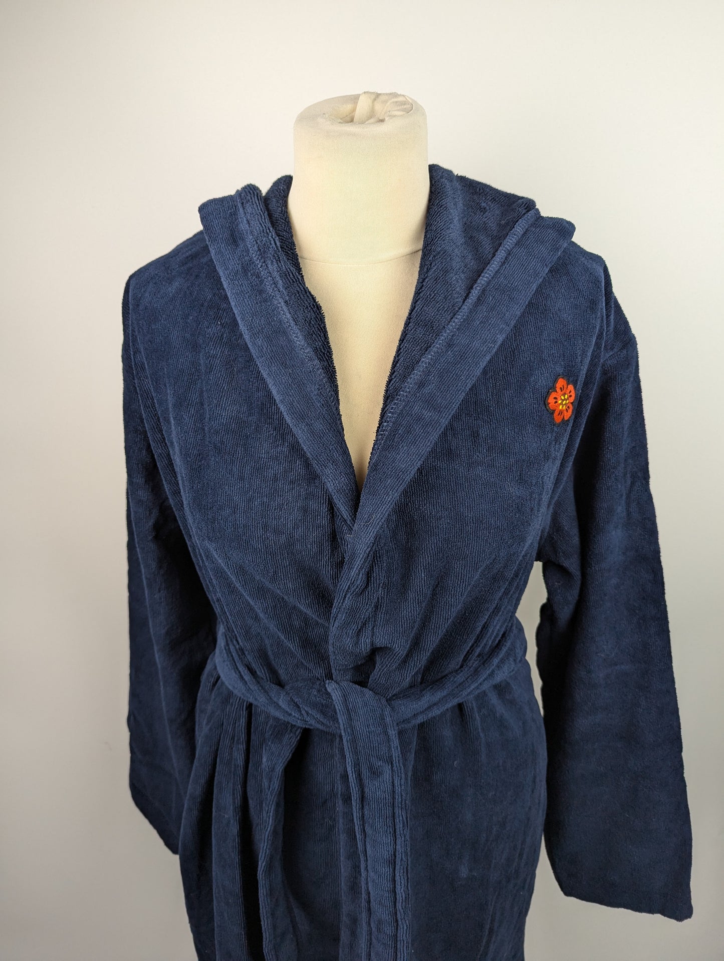 KENZO Paris 'K Boke' unisex embroidered dressing gown - Blue