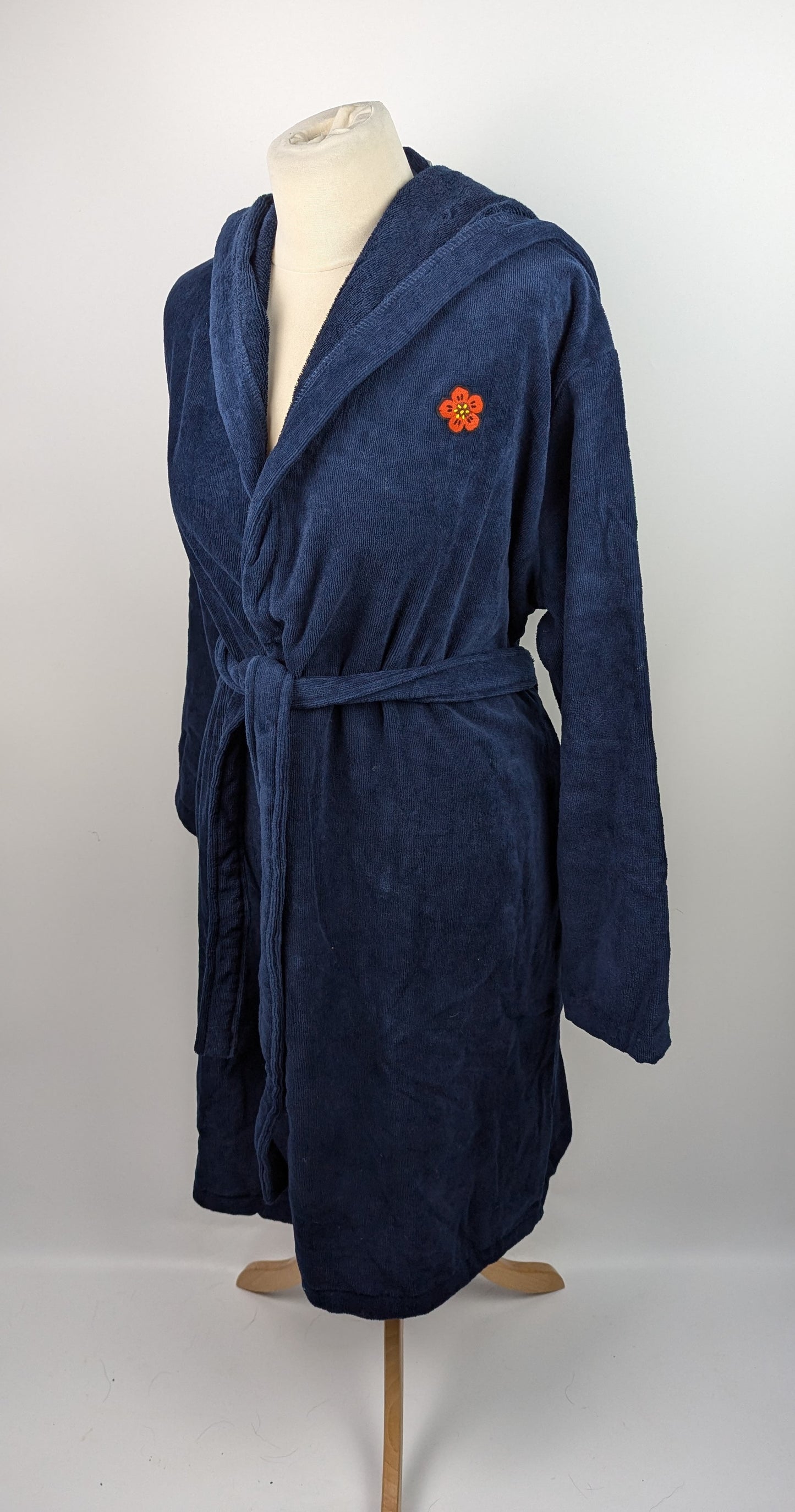 KENZO Paris 'K Boke' unisex embroidered dressing gown - Blue