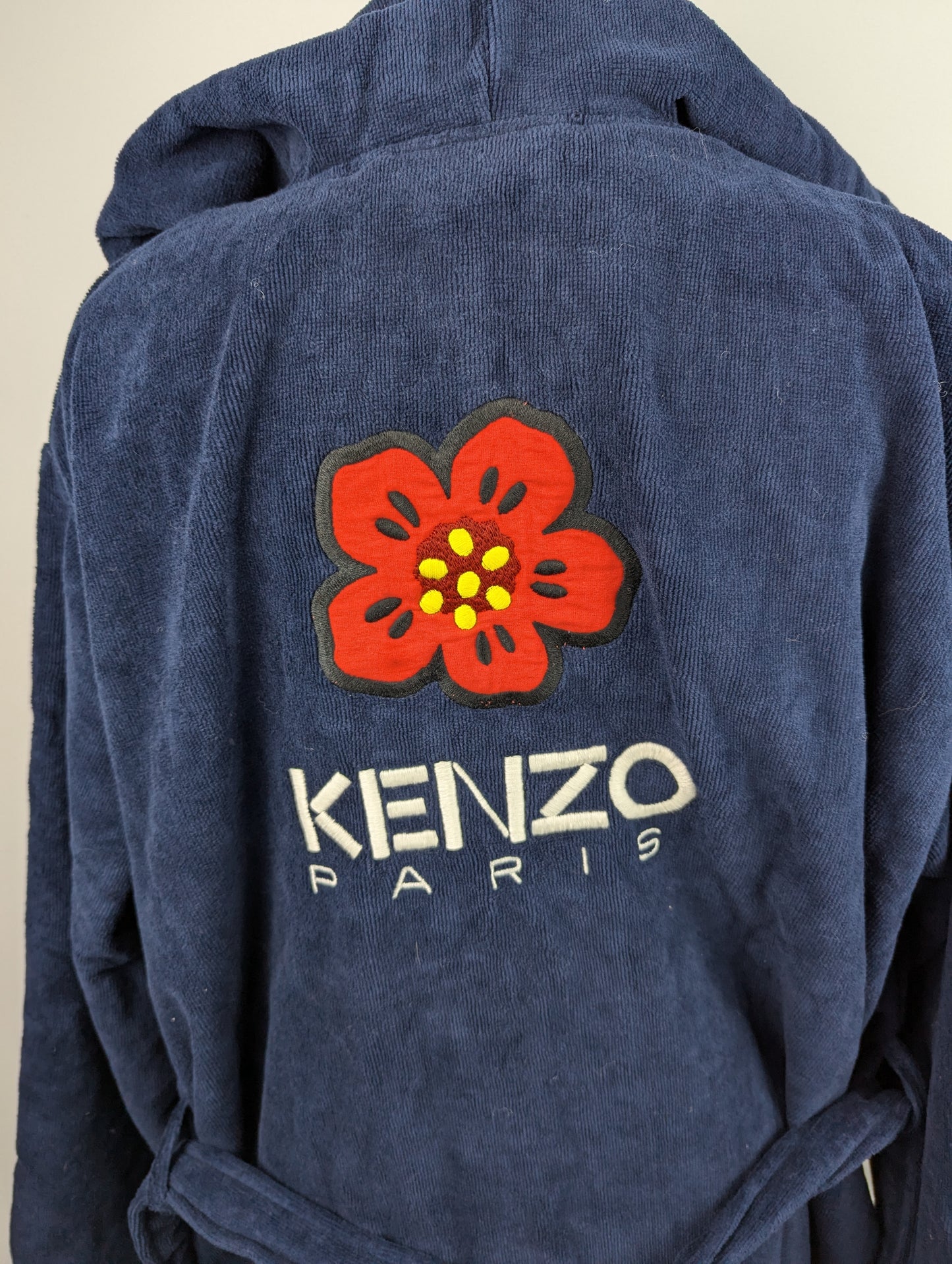 KENZO Paris 'K Boke' unisex embroidered dressing gown - Blue