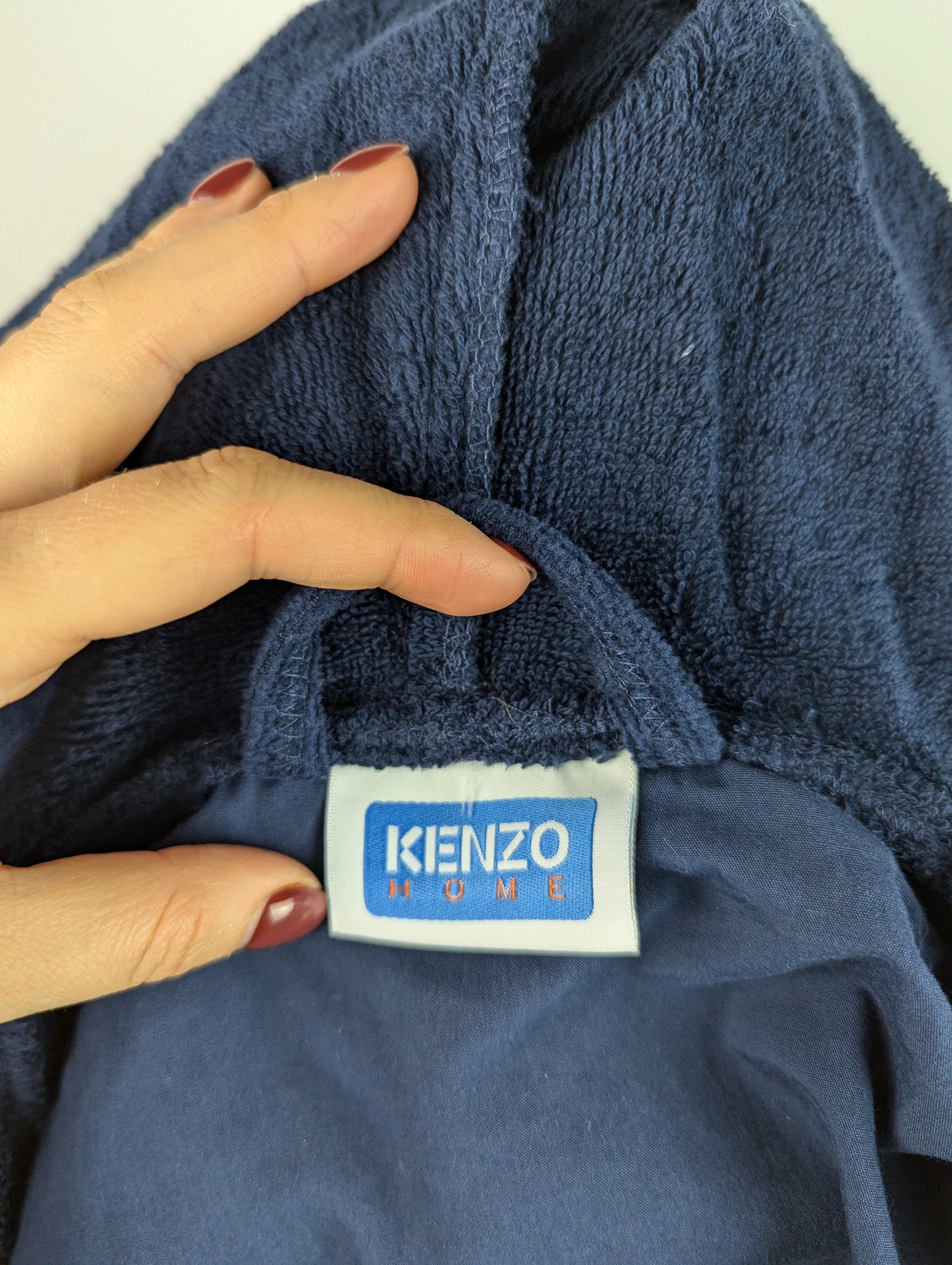 KENZO Paris 'K Boke' unisex embroidered dressing gown - Blue