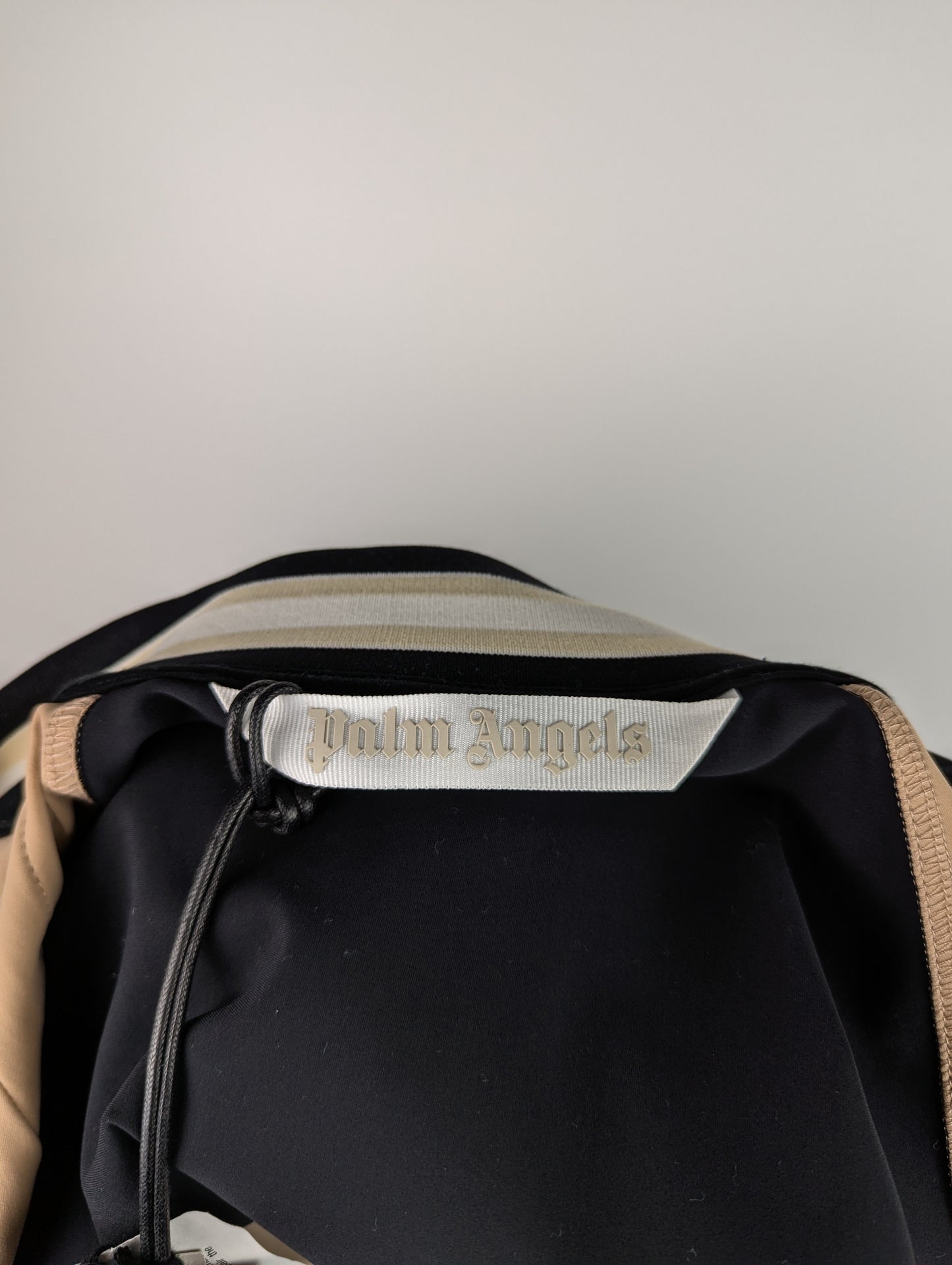 PALM ANGELS Track Bomber Jacket - Black / Nude