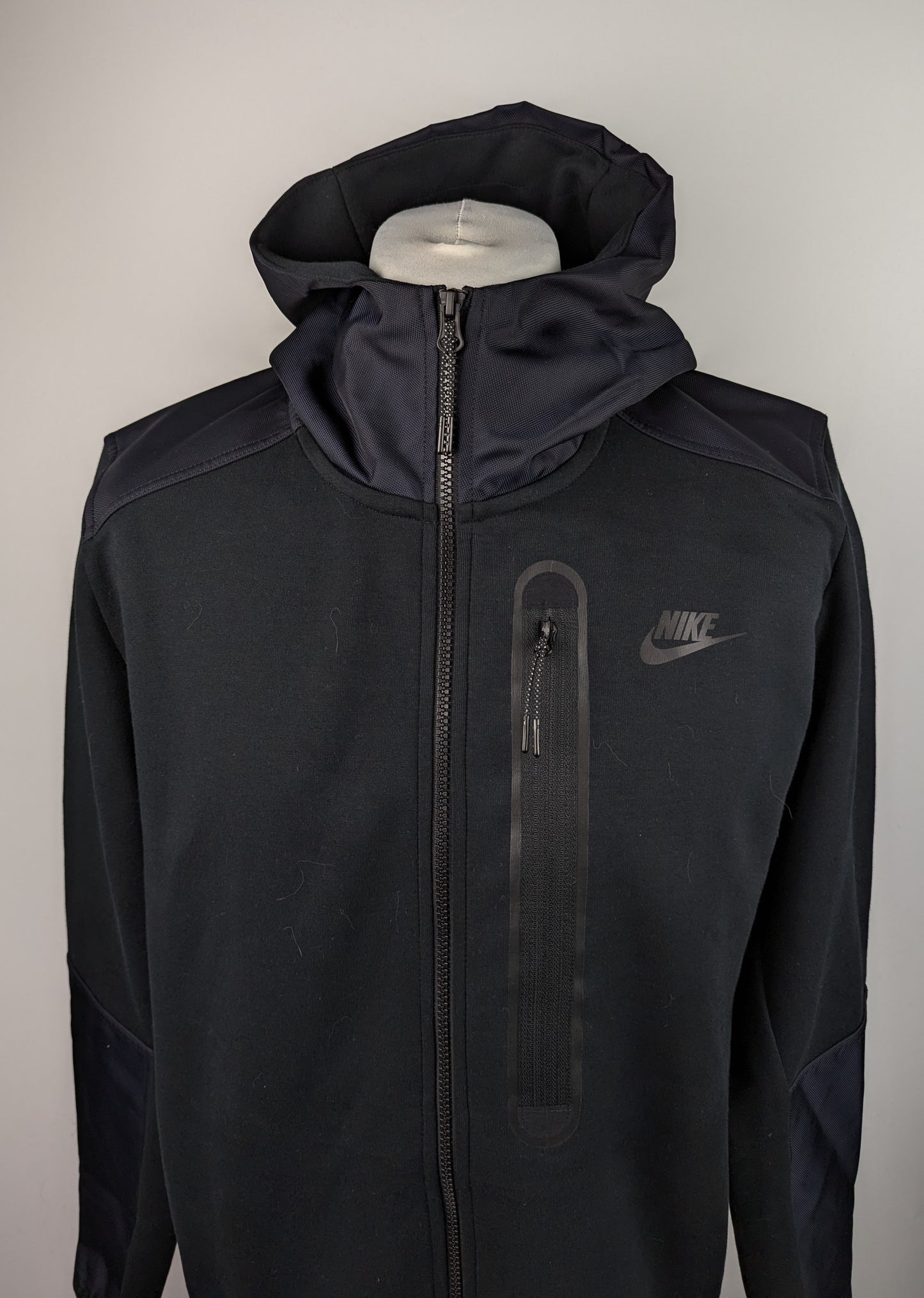 Nike Sportswear Tech Fleece Woven Zip Hoodie - Black