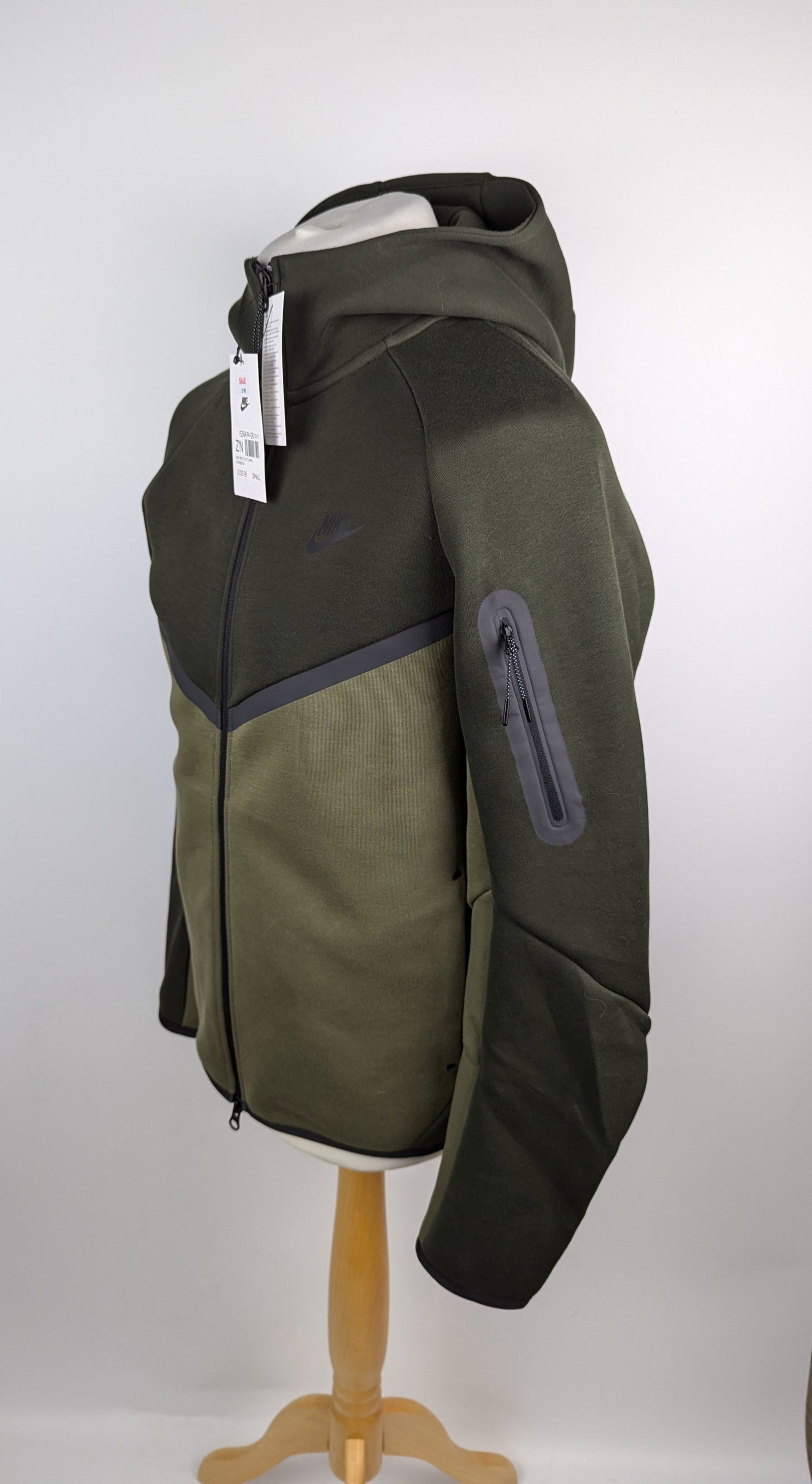 Nike Tech Fleece Hoodie Mens- Green / Dark Green