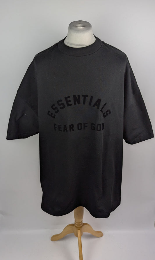 ESSENTIALS Mens Short Sleeve Tee - Black