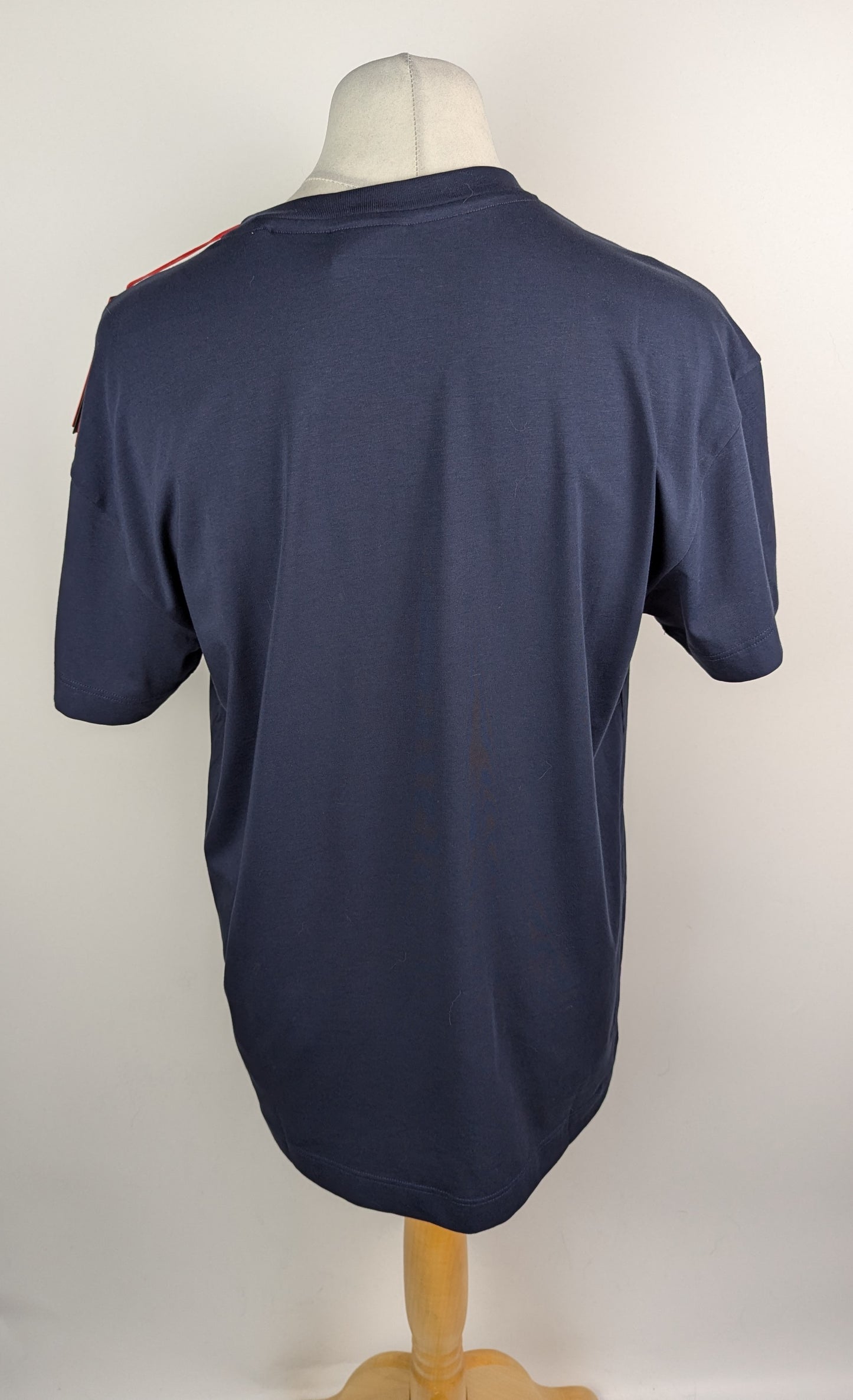 Hugo Mens Spray Logo T-Shirt - Dark Blue