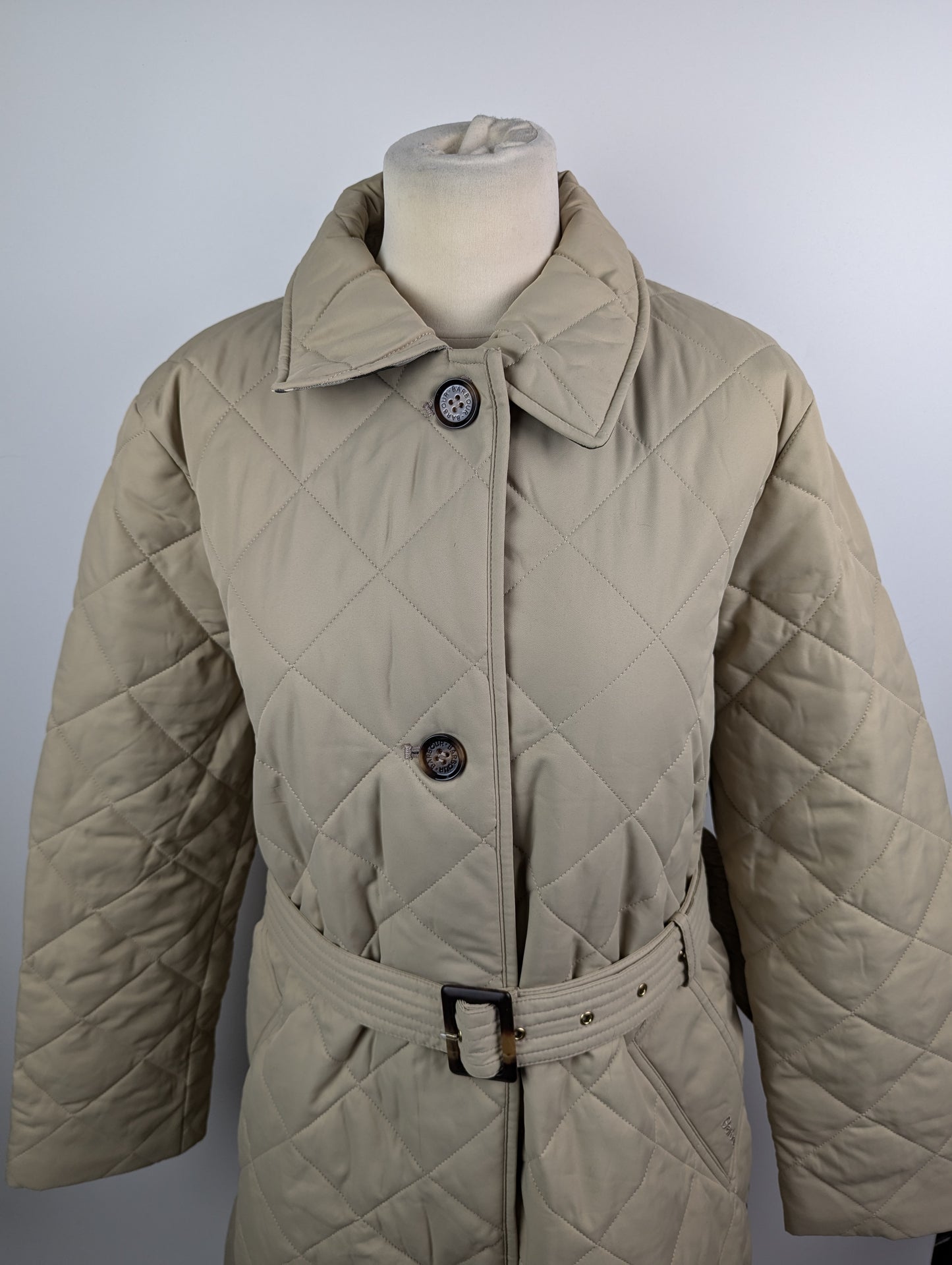 Barbour Cordelia Quilted Coat Womens - Fawn Tan