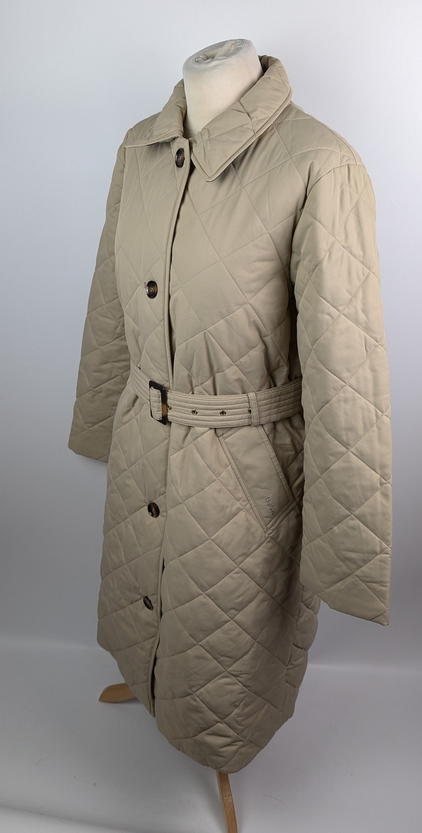 Barbour Cordelia Quilted Coat Womens - Fawn Tan