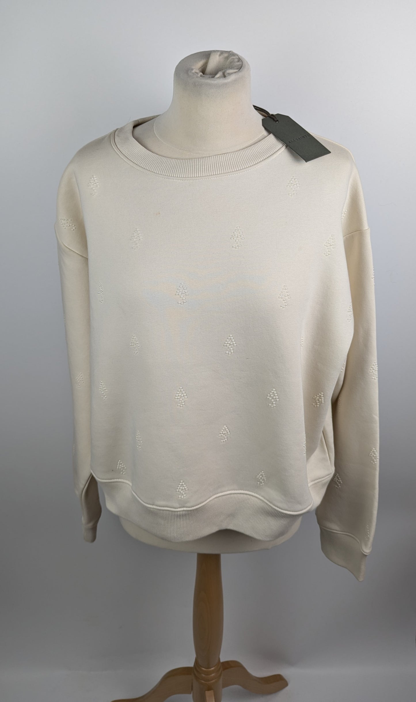 ALL SAINTS Women's Pippa Pearl Jumper - Cream