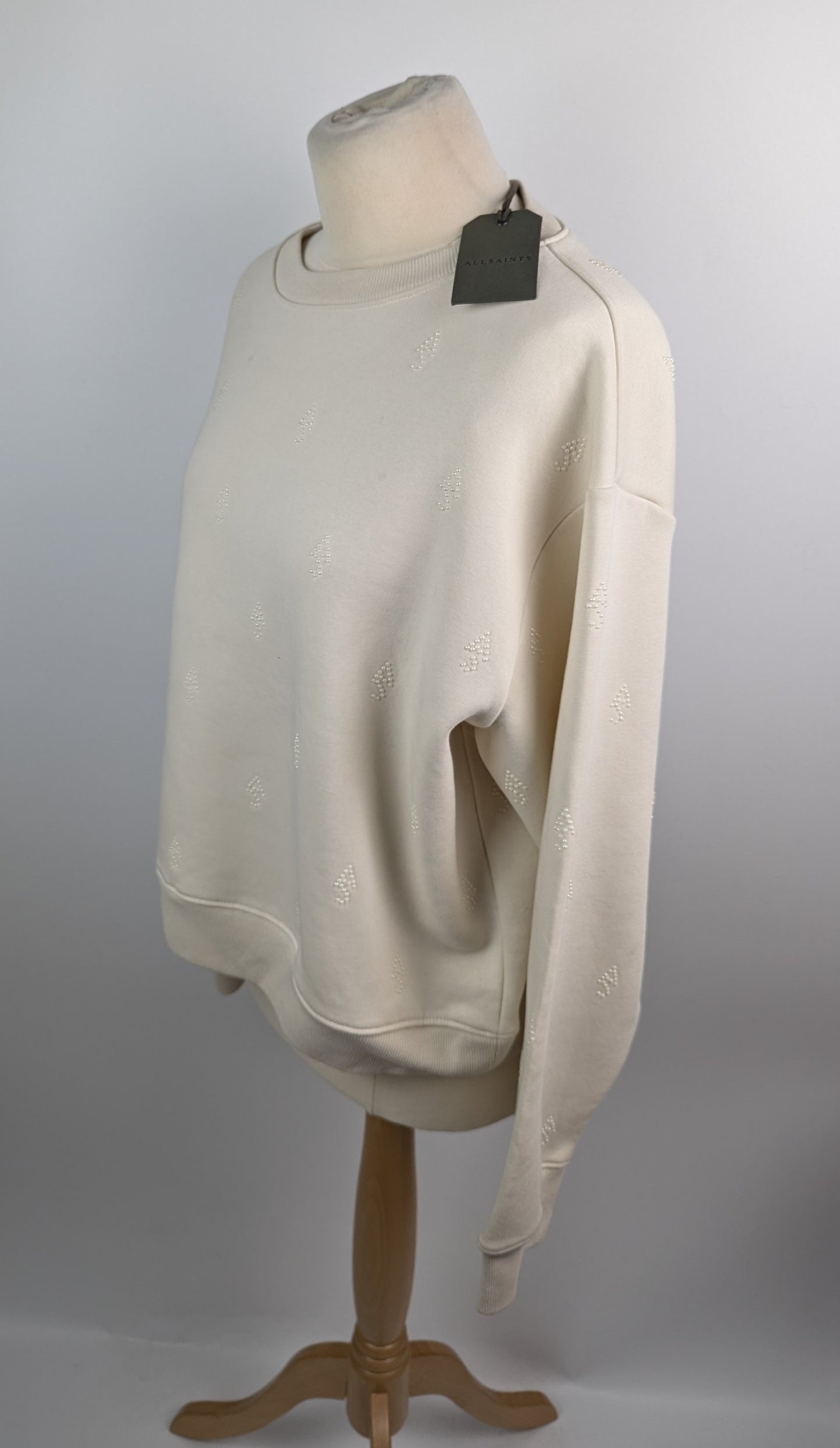 ALL SAINTS Women's Pippa Pearl Jumper - Cream