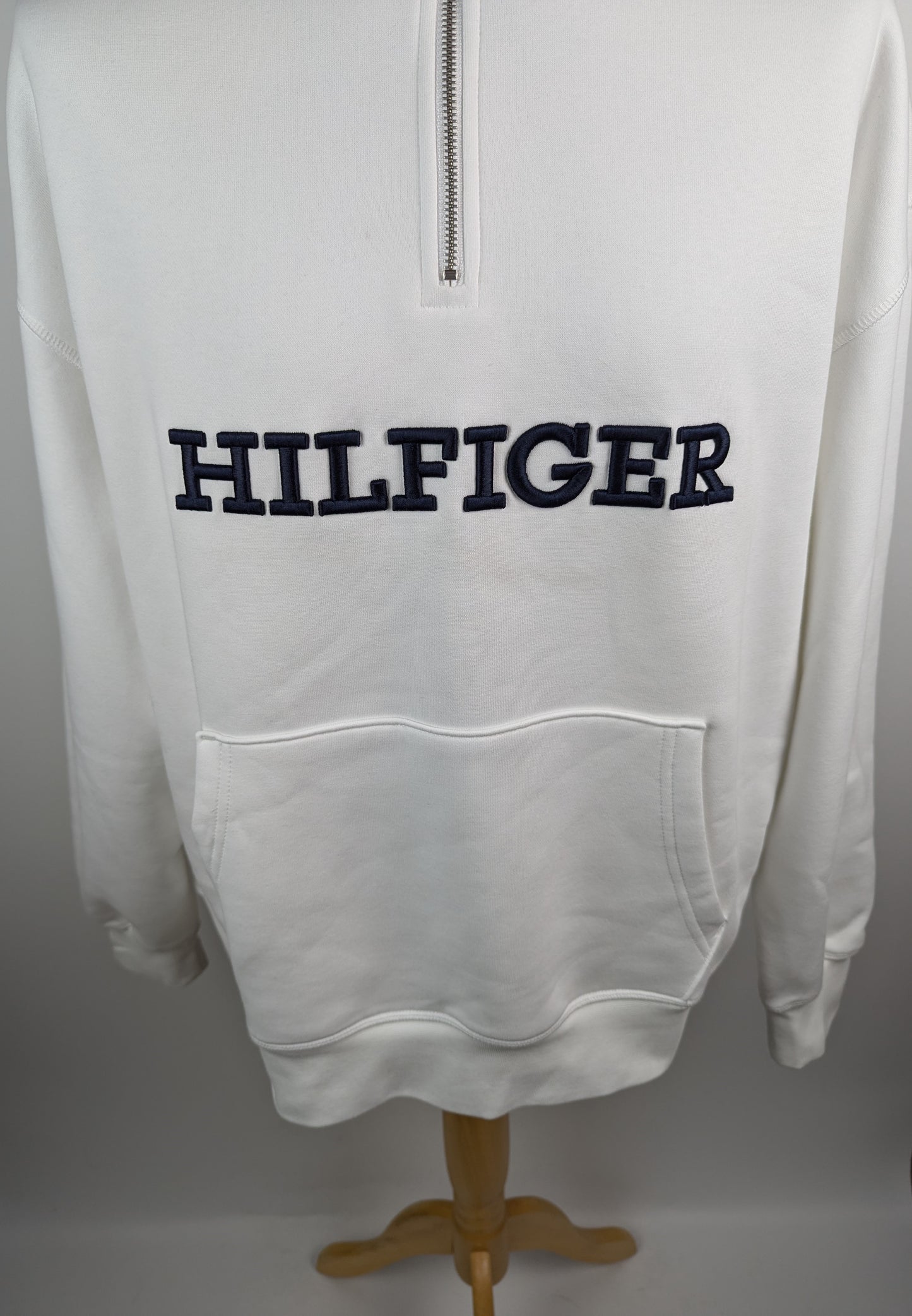 Tommy Hilfiger Monotype Half-Zip Archive Sweatshirt - White