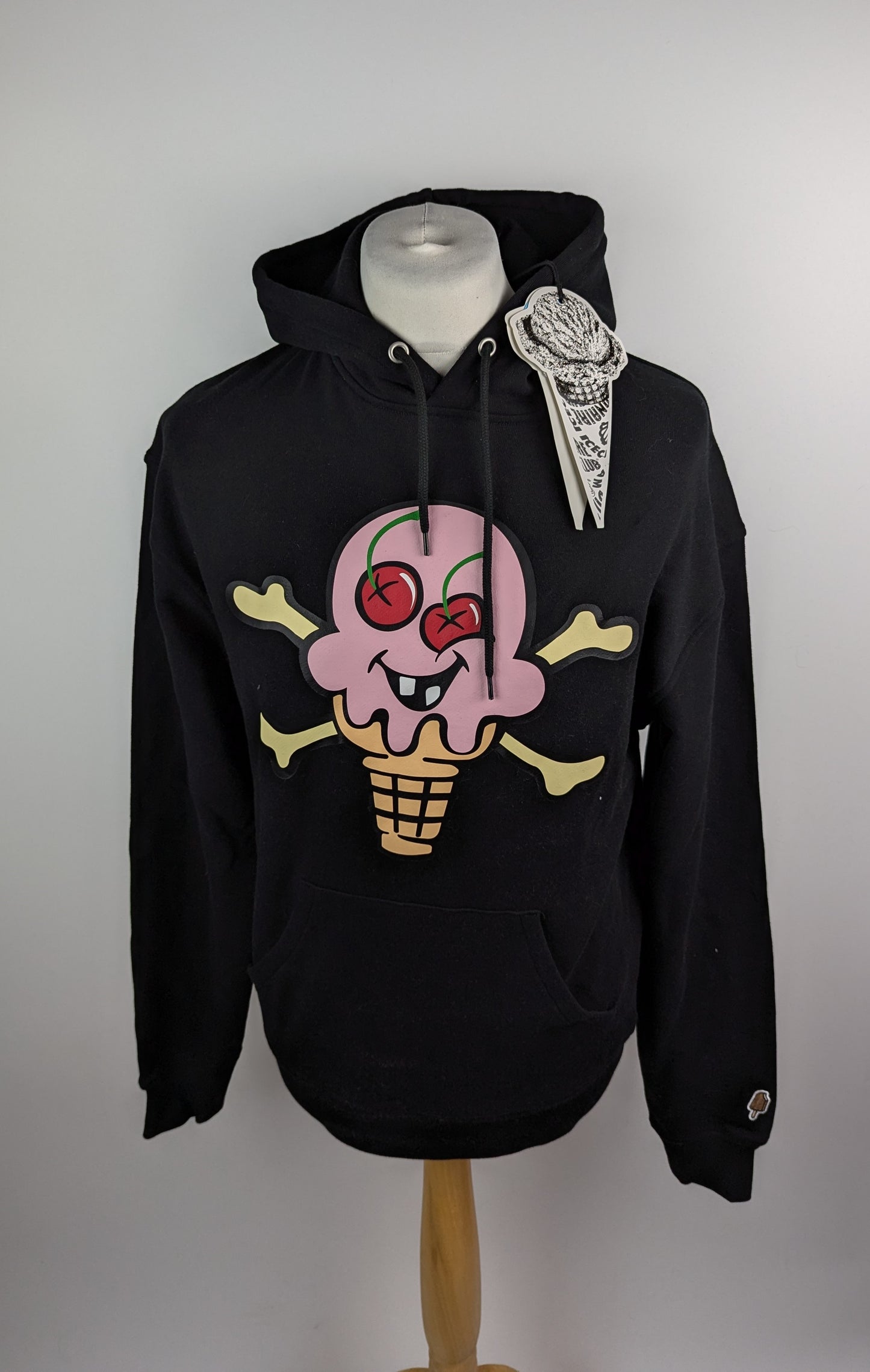 ICECREAM Cones & Bones Hoodie - Black