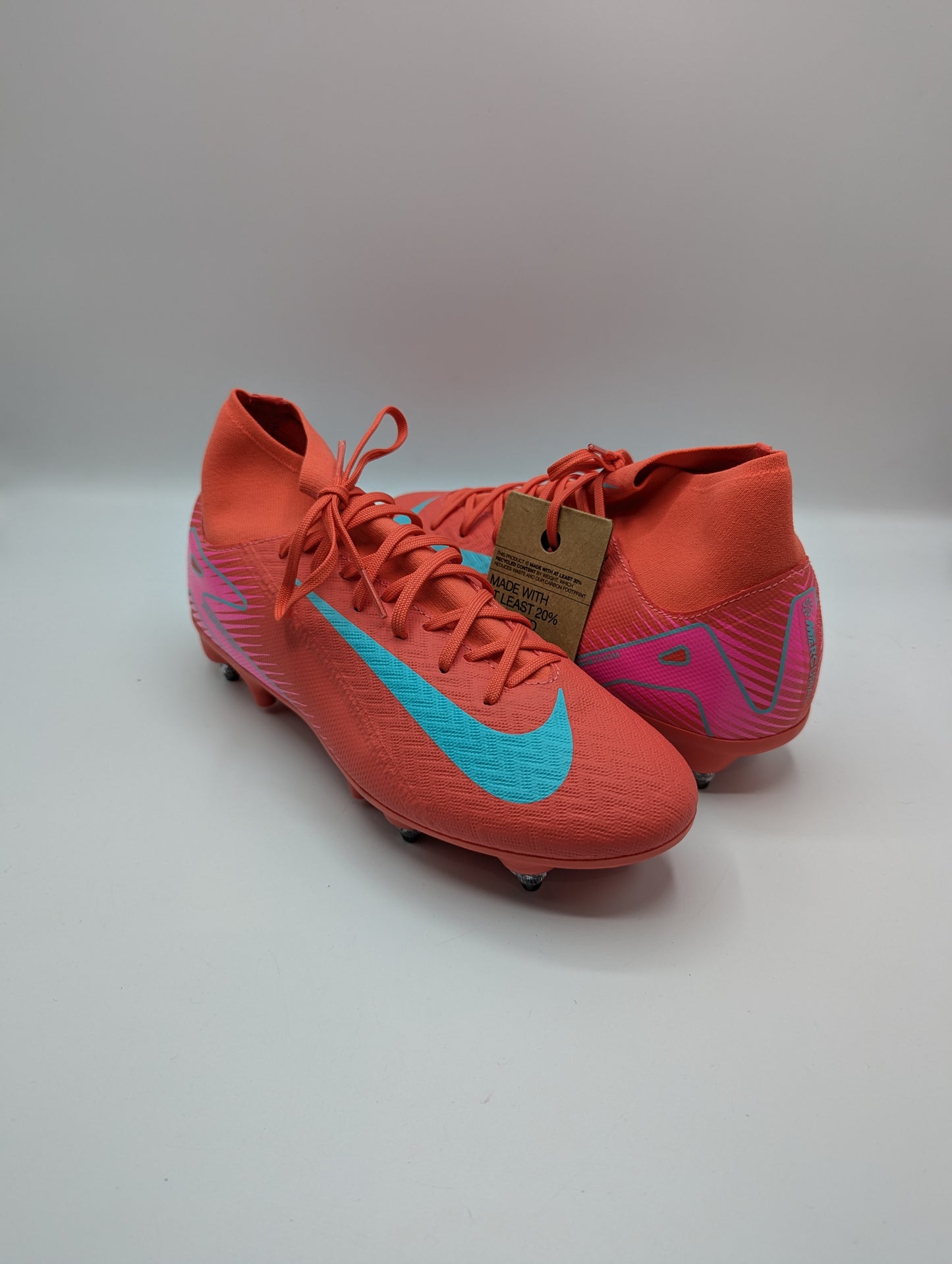 Nike Zoom Mercurial Superfly 10 Academy Soft Ground Football Boots - Red / Pink