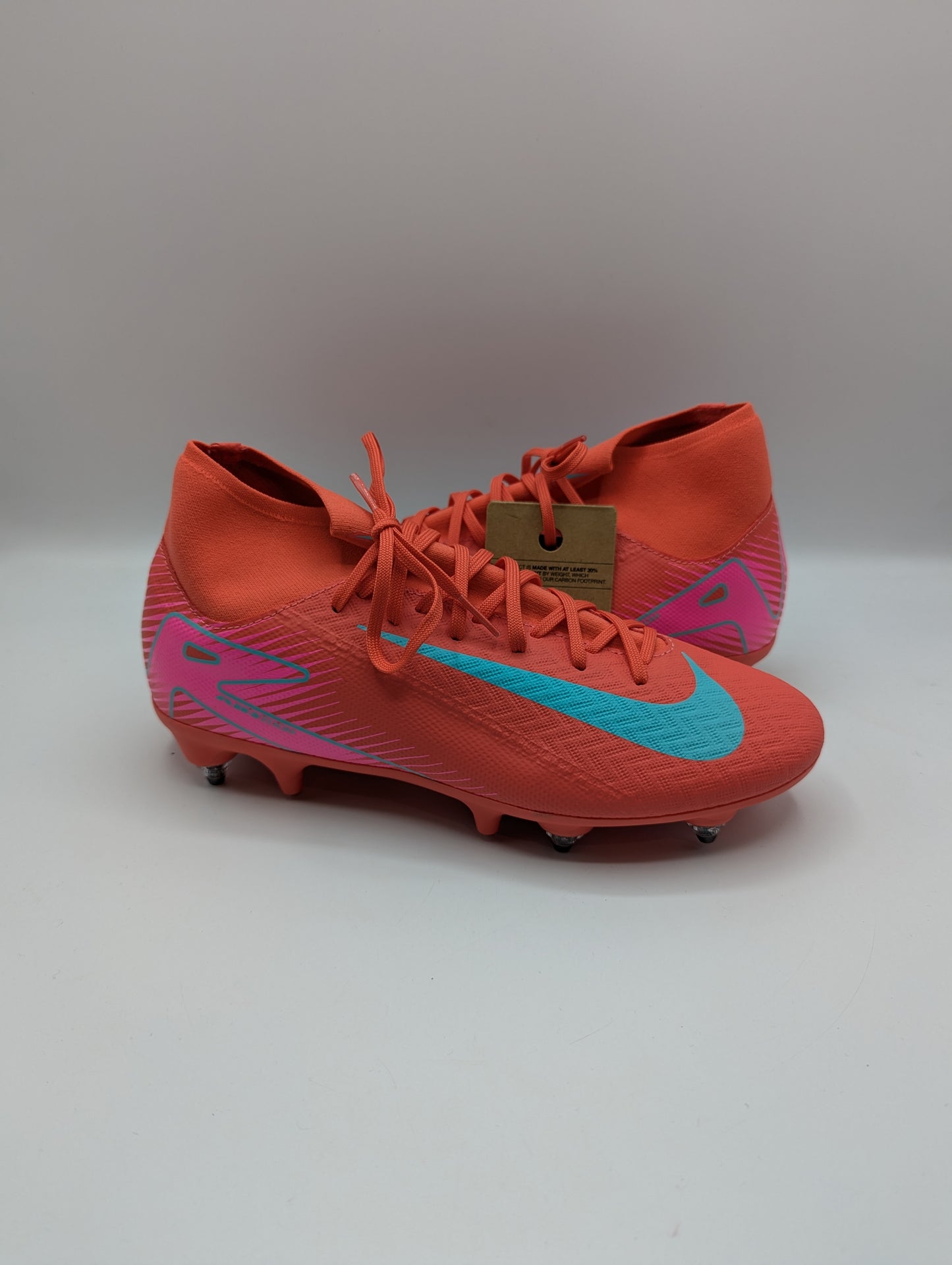 Nike Zoom Mercurial Superfly 10 Academy Soft Ground Football Boots - Red / Pink