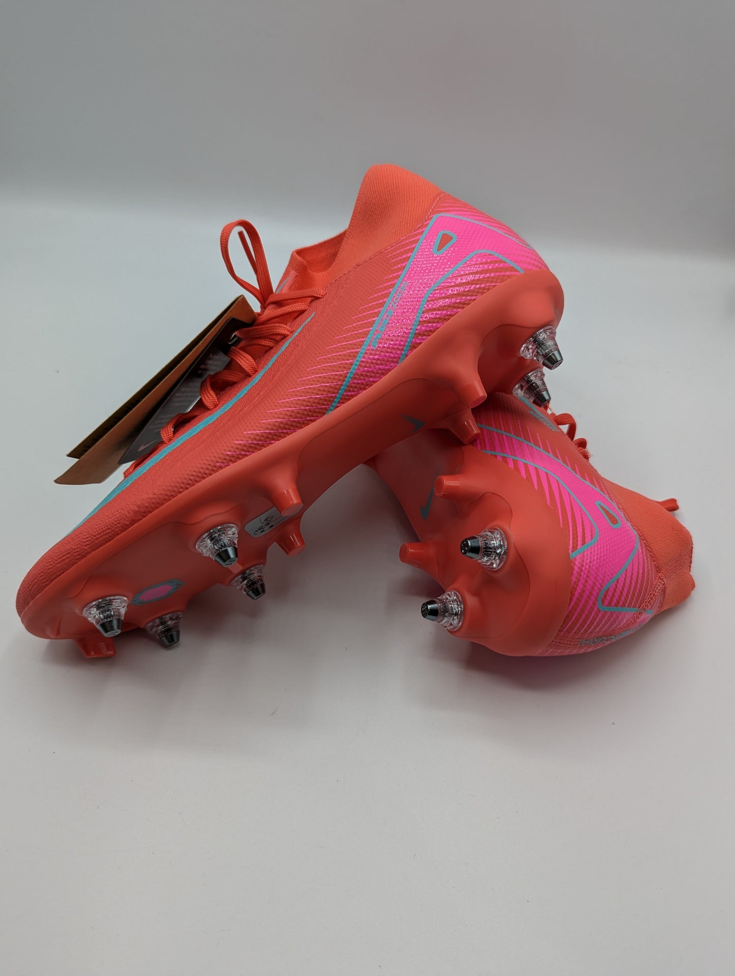 Nike Zoom Mercurial Superfly 10 Academy Soft Ground Football Boots - Red / Pink