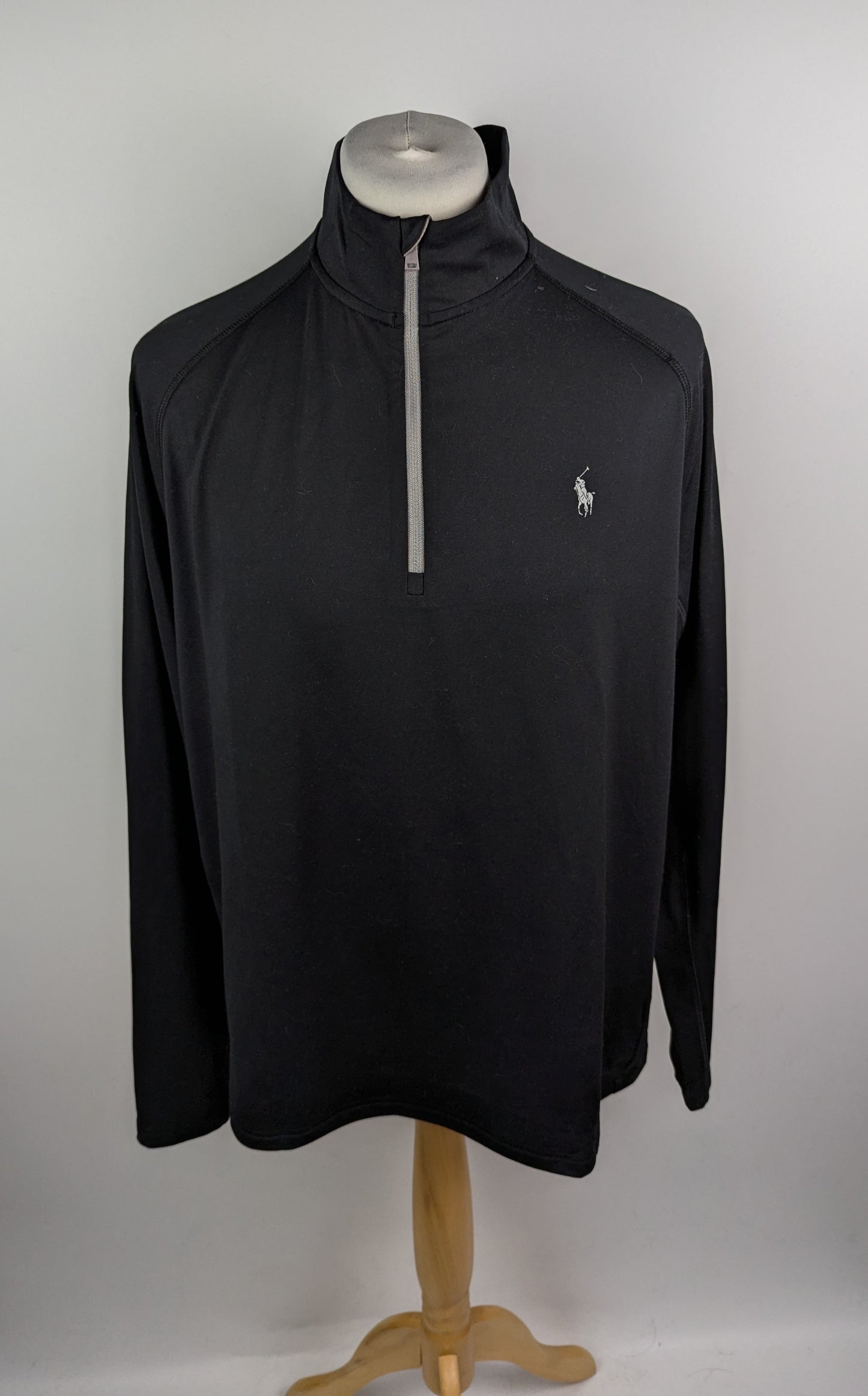 Polo Ralph Lauren Performance Quarter Zip Jersey - Black