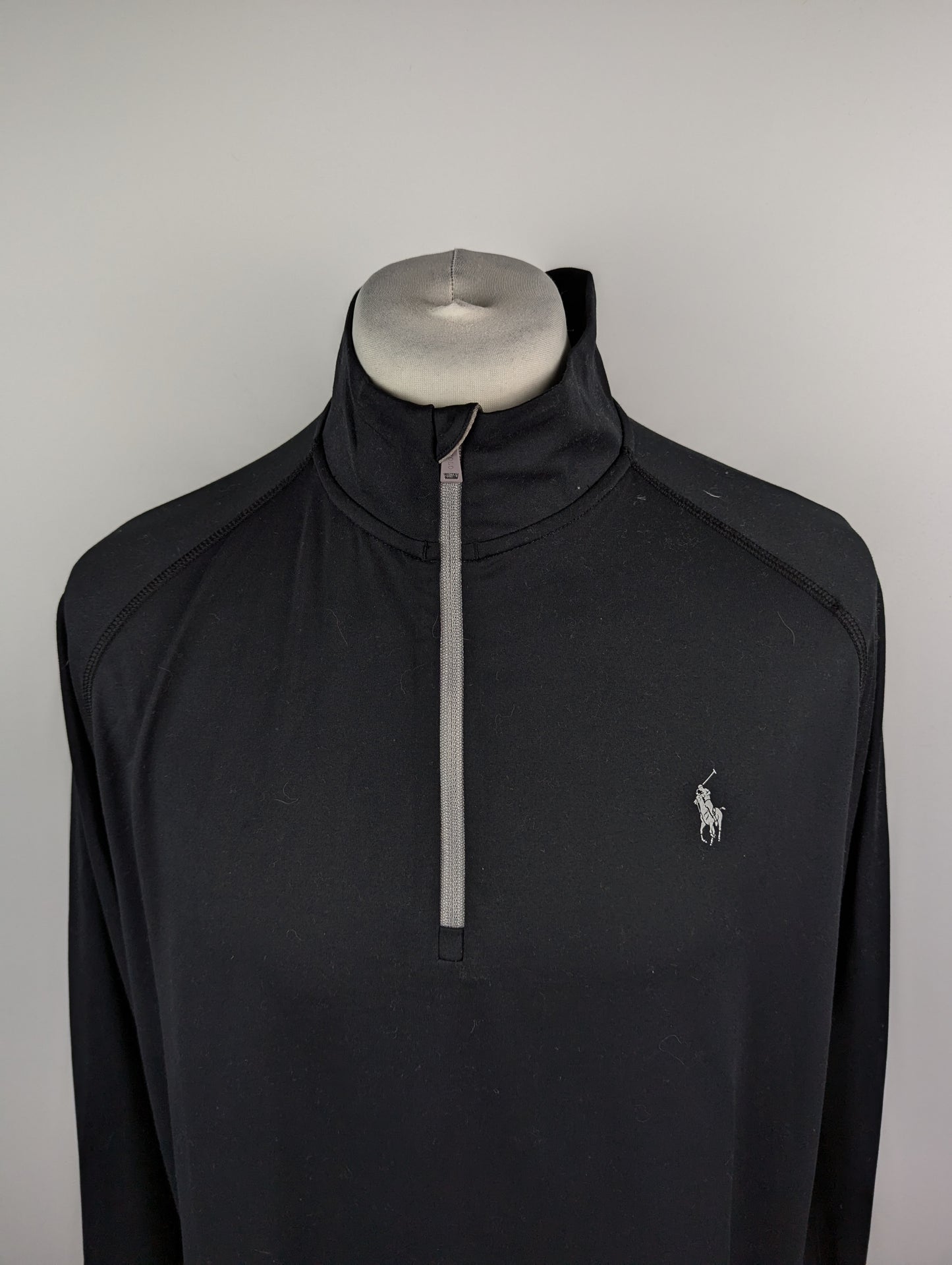 Polo Ralph Lauren Performance Quarter Zip Jersey - Black