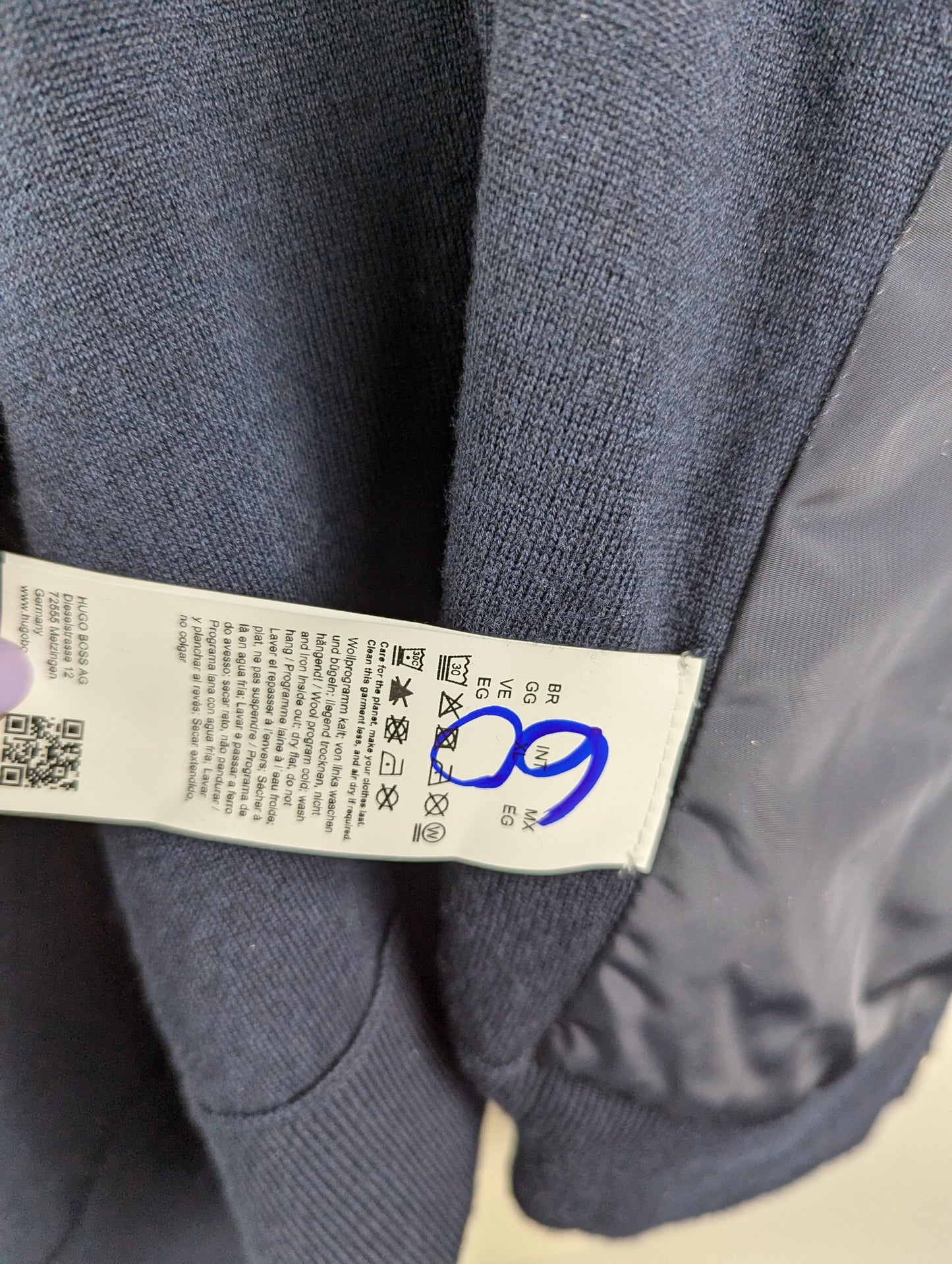 Boss Papillon Mens Jacket - Navy