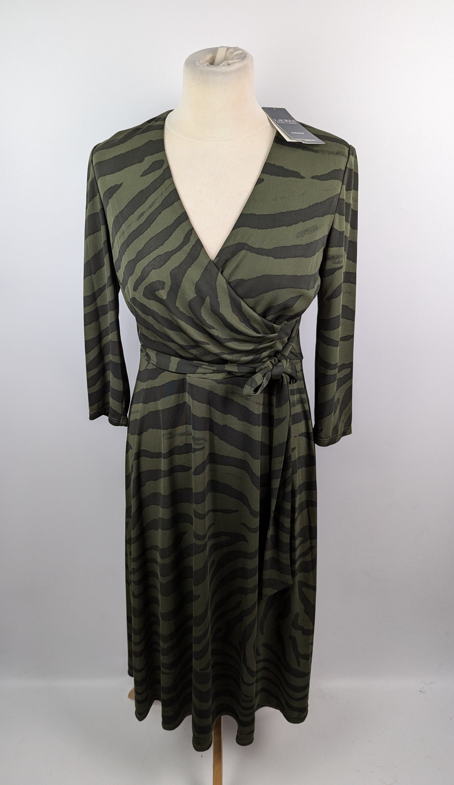 Lauren by Ralph Lauren Carlyna Wrap Dress - Green / Black