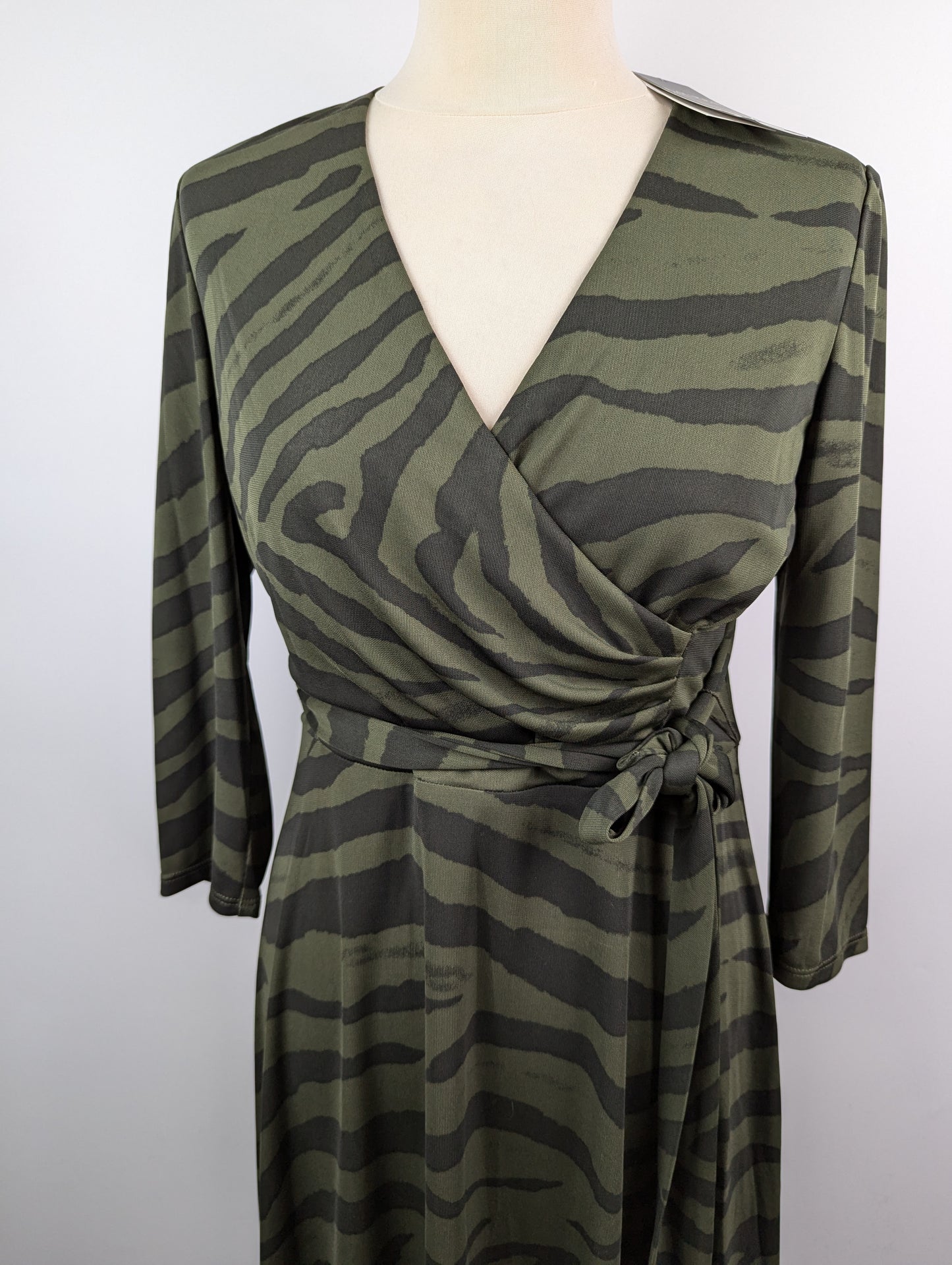 Lauren by Ralph Lauren Carlyna Wrap Dress - Green / Black