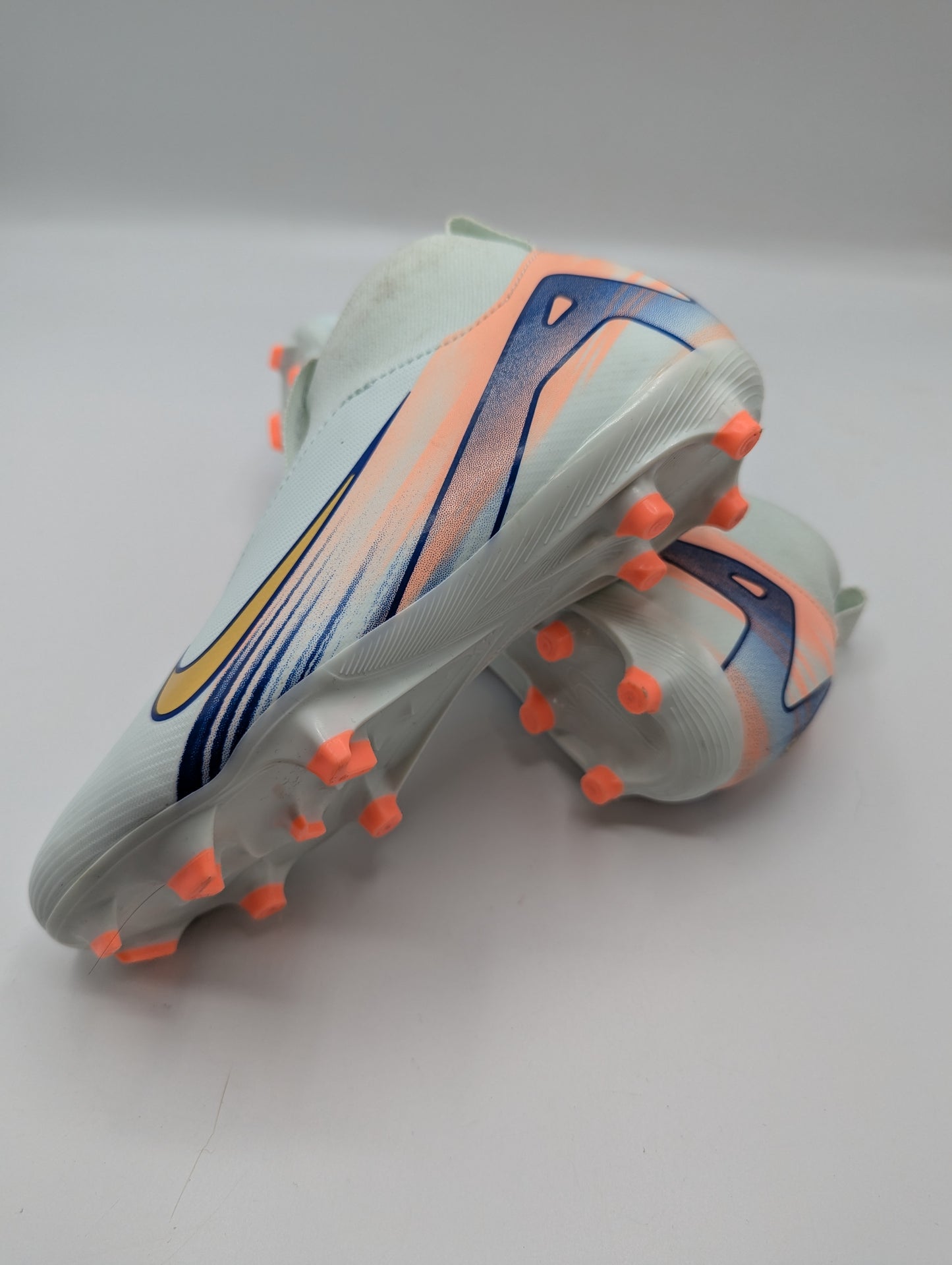 Nike Zoom Mercurial Superfly 10 Academy Firm Ground Football Boots Junior - Green/Blue
